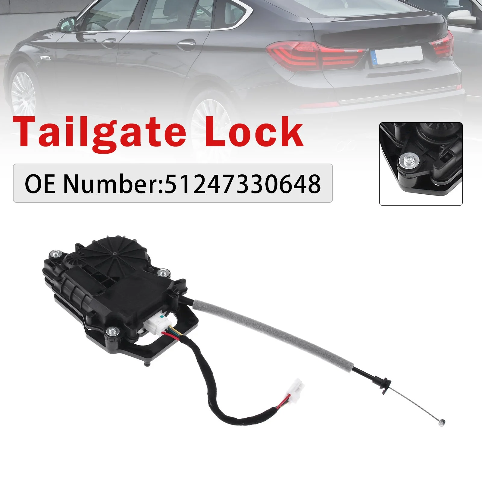 Tailgate Lock Trunk Lock 51247330648 For BMW 5 Series GT F07 hatchback