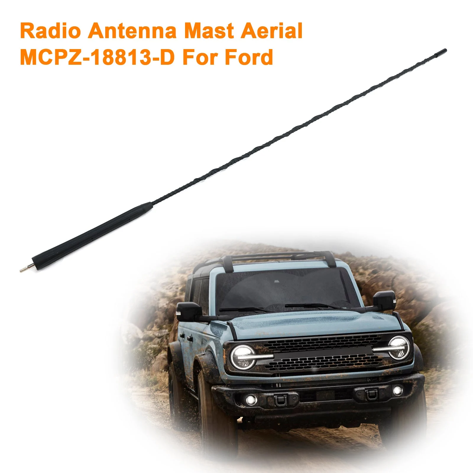 Radio Antenna Mast Aerial MCPZ-18813-D For Ford E-350 2001-2023