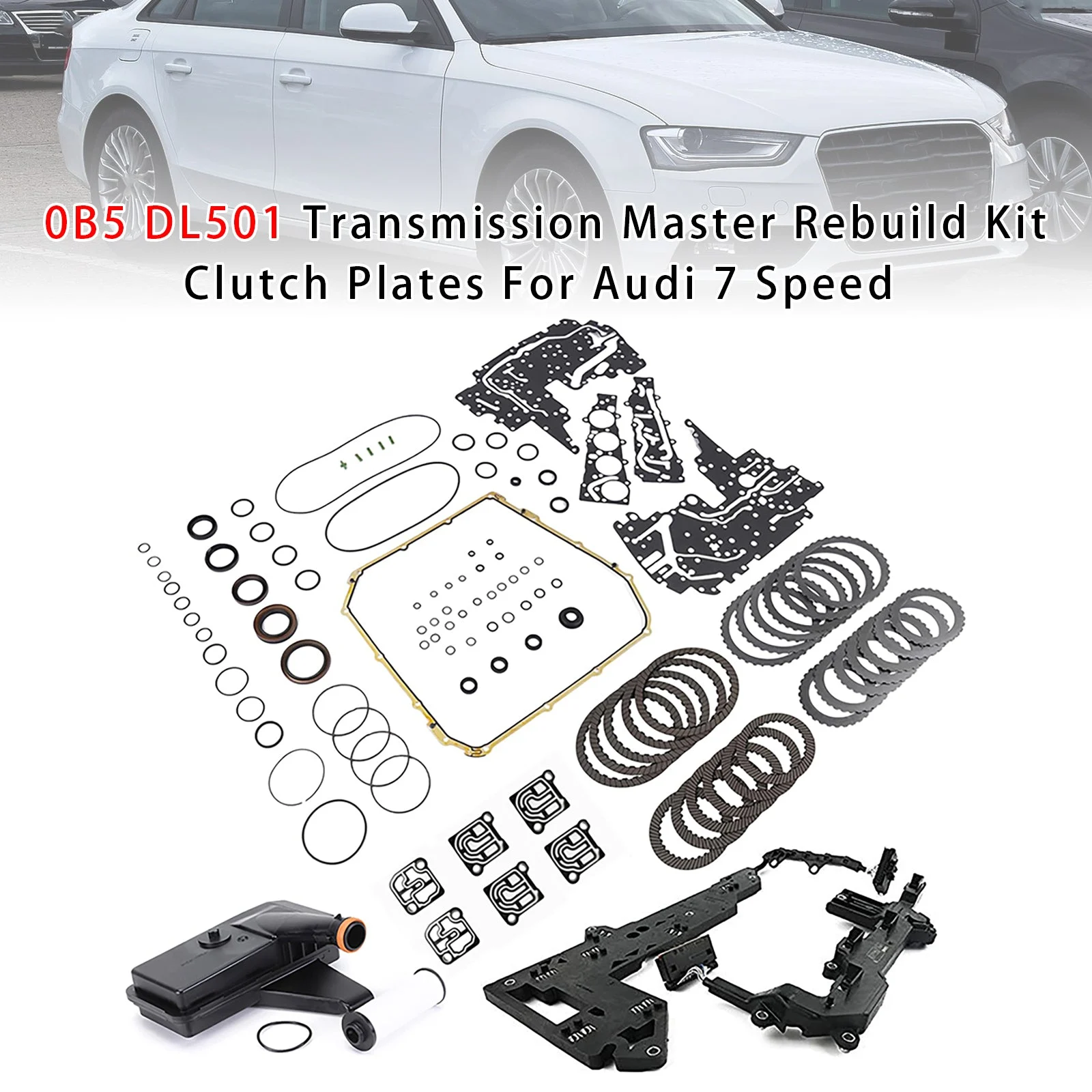 0B5 DL501 Transmission Master Rebuild Kit Clutch Plates For Audi 7 Speed