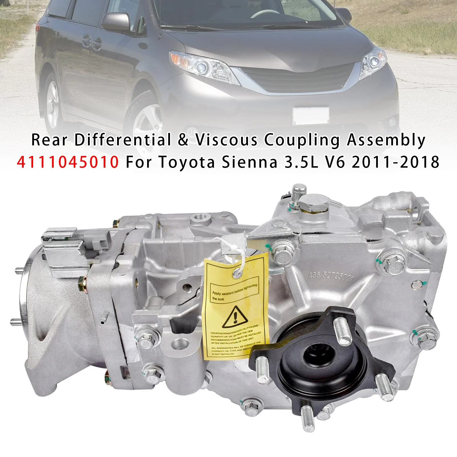 Rear Differential Viscous Coupling 4111045010 For Toyota Sienna 3.5L V6 11-2018