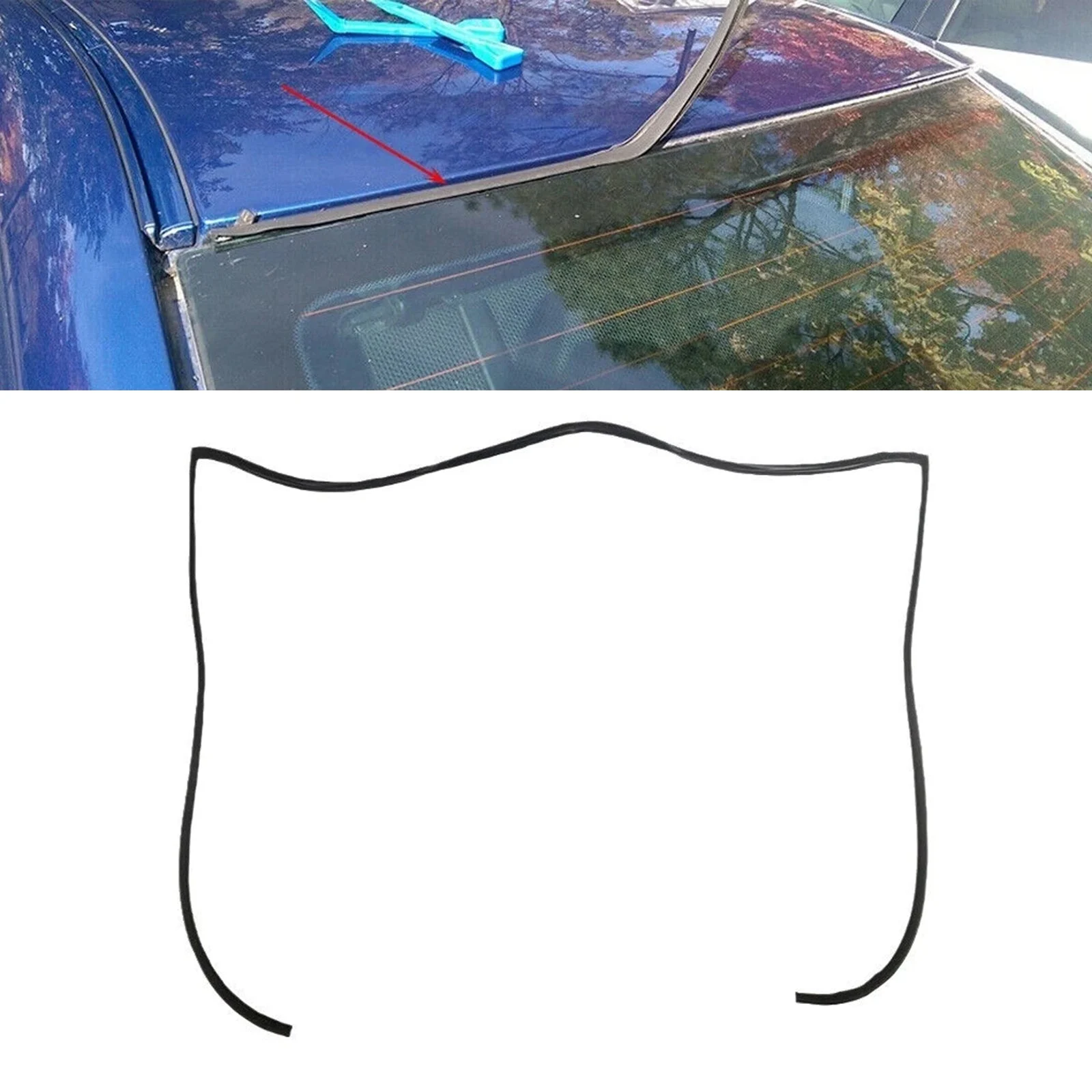 Rear Window Upper Molding Trim Seal 51317027916 For BMW 5 Series E60