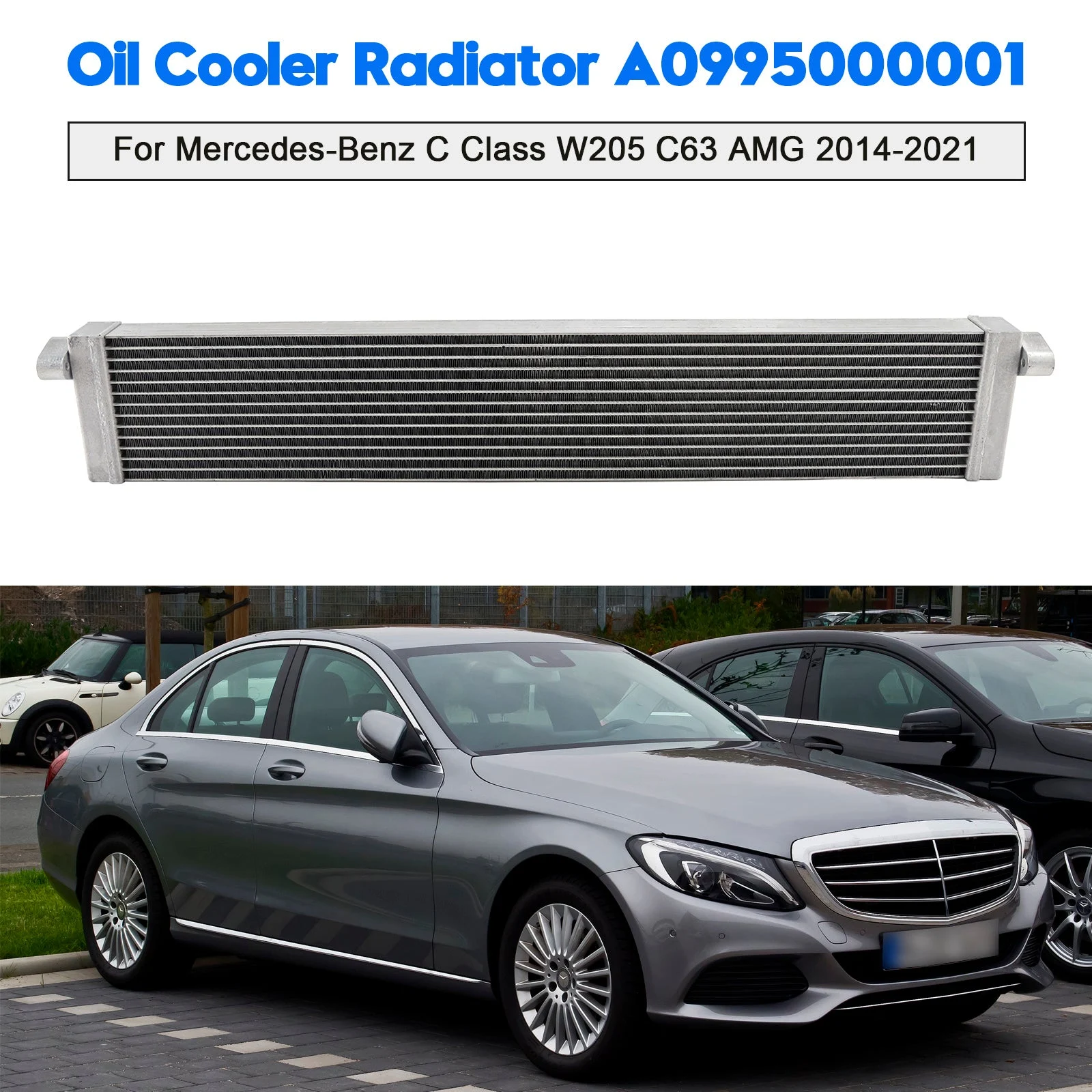 Oil Cooler Radiator A0995000001 For Mercedes-Benz C Class W205 C63 2014-2021