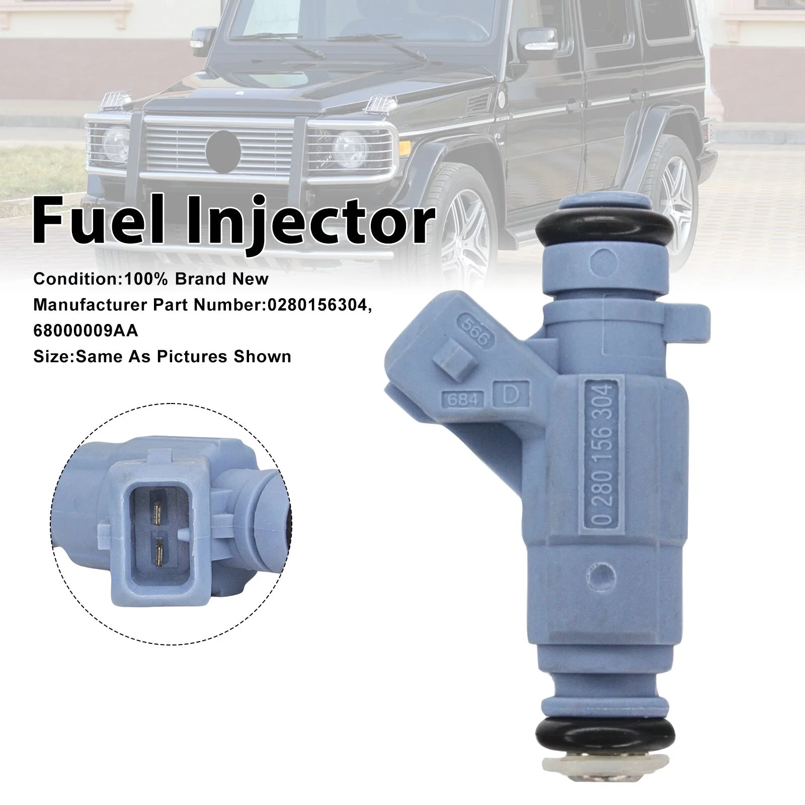 1Pcs Fuel Injector For Mercedes-Benz E55 S55 CL55 2003-2006 0280156304