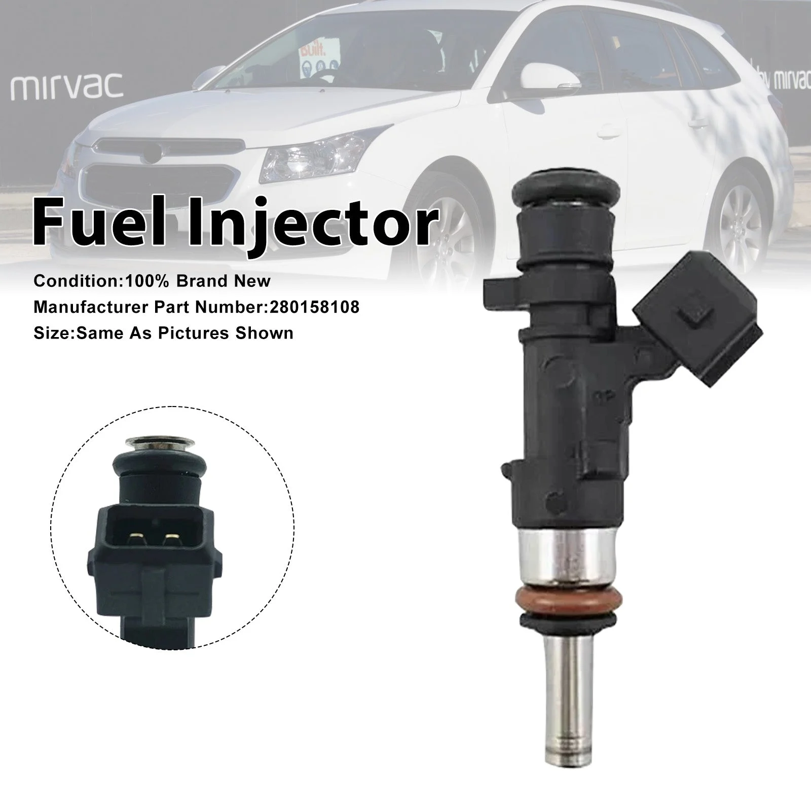 1Pcs Fuel Injector For Holden Cruze JH 1.6L A16LET 2013-2016 0280158108