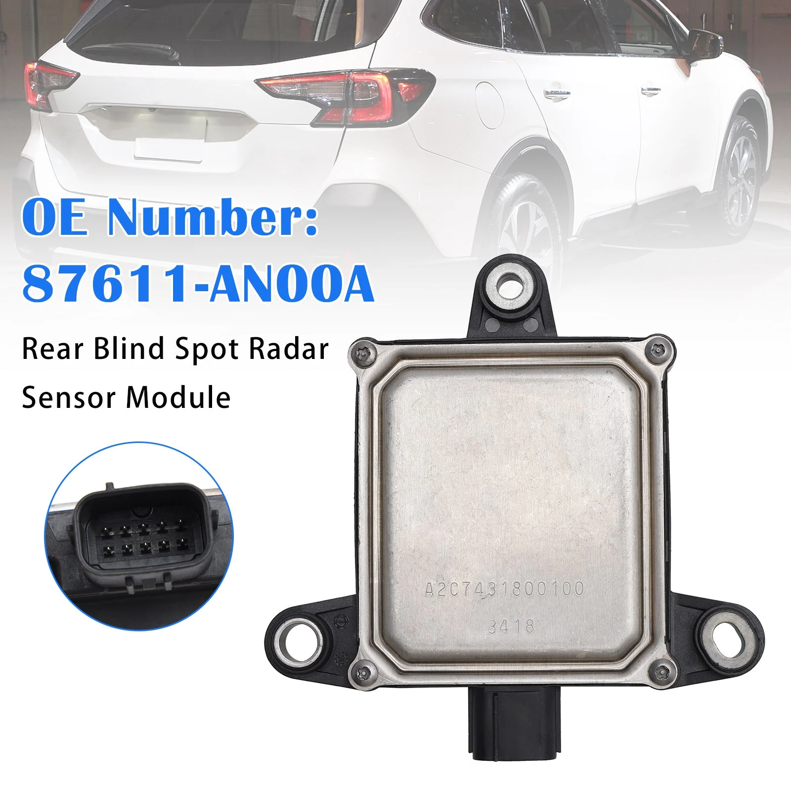 Rear Blind Spot Radar Sensor Module 87611-AN00A For Subaru Legacy Outback 2020-
