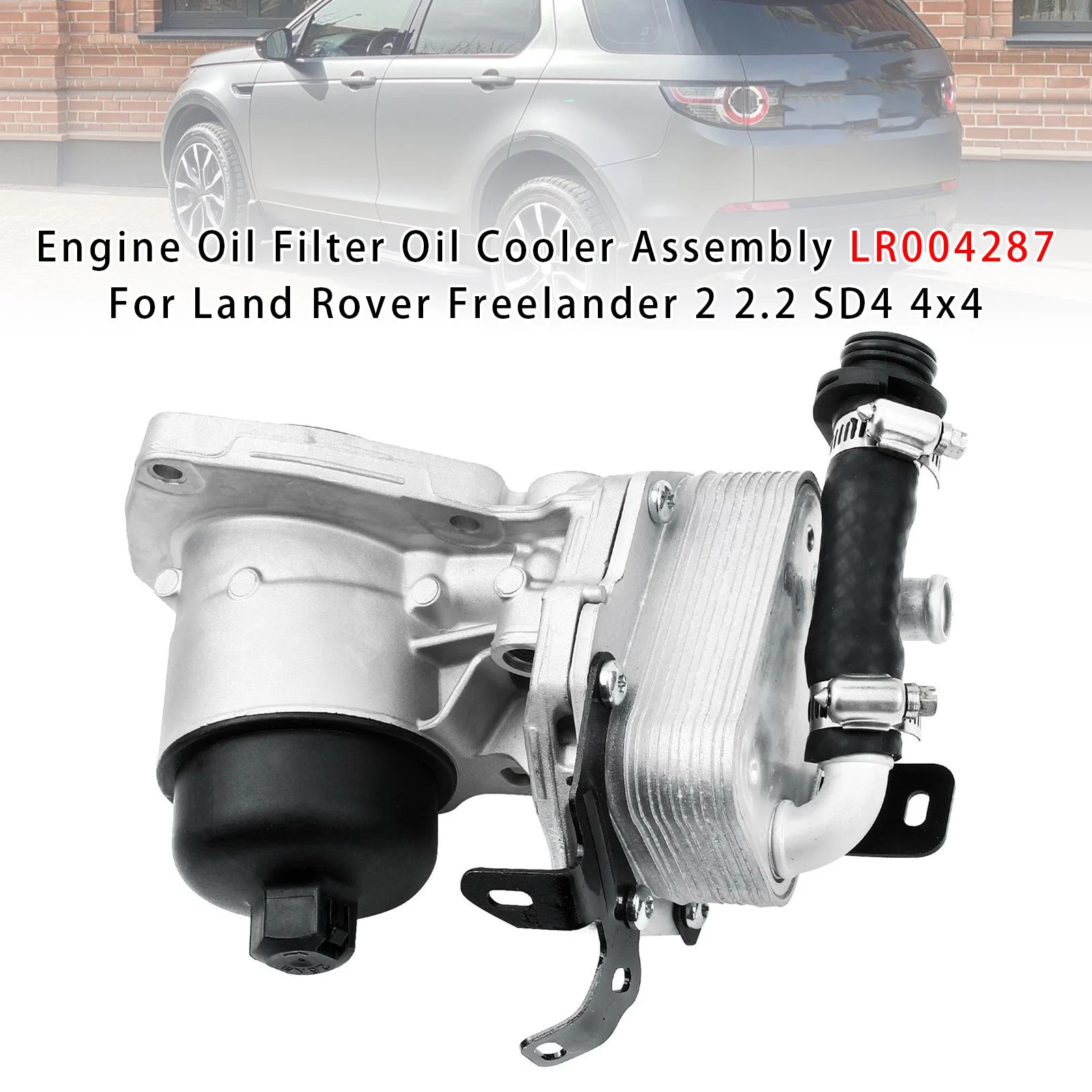 Engine Oil Filter Oil Cooler LR004287 For Land Rover Freelander 2 2.2 SD4 4x4