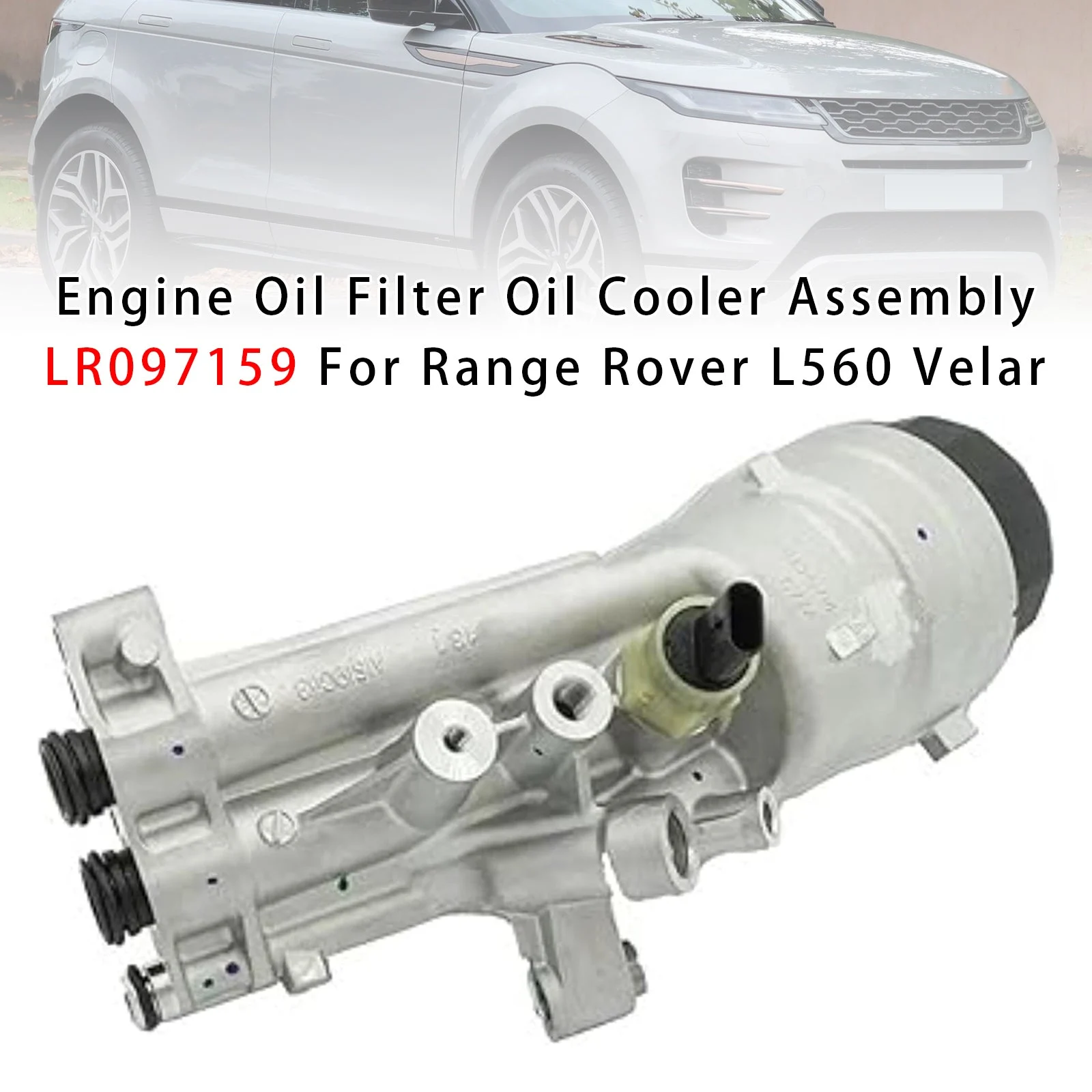 Engine Oil Filter Oil Cooler Assembly LR097159 For Range Rover L560 Velar