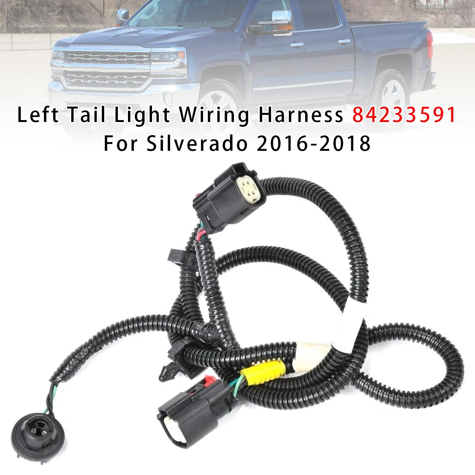 Left Tail Light Wiring Harness 84233591 For Silverado 2016-2018