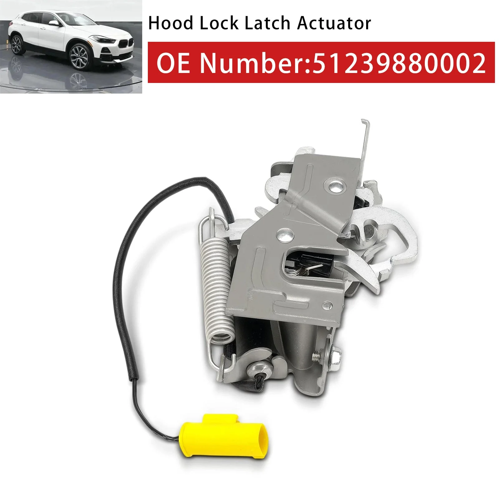 Front Right Bonnet Hood Latch Lock 51239880002 For BMW X2 U10 2024-2025 0.1 2.0