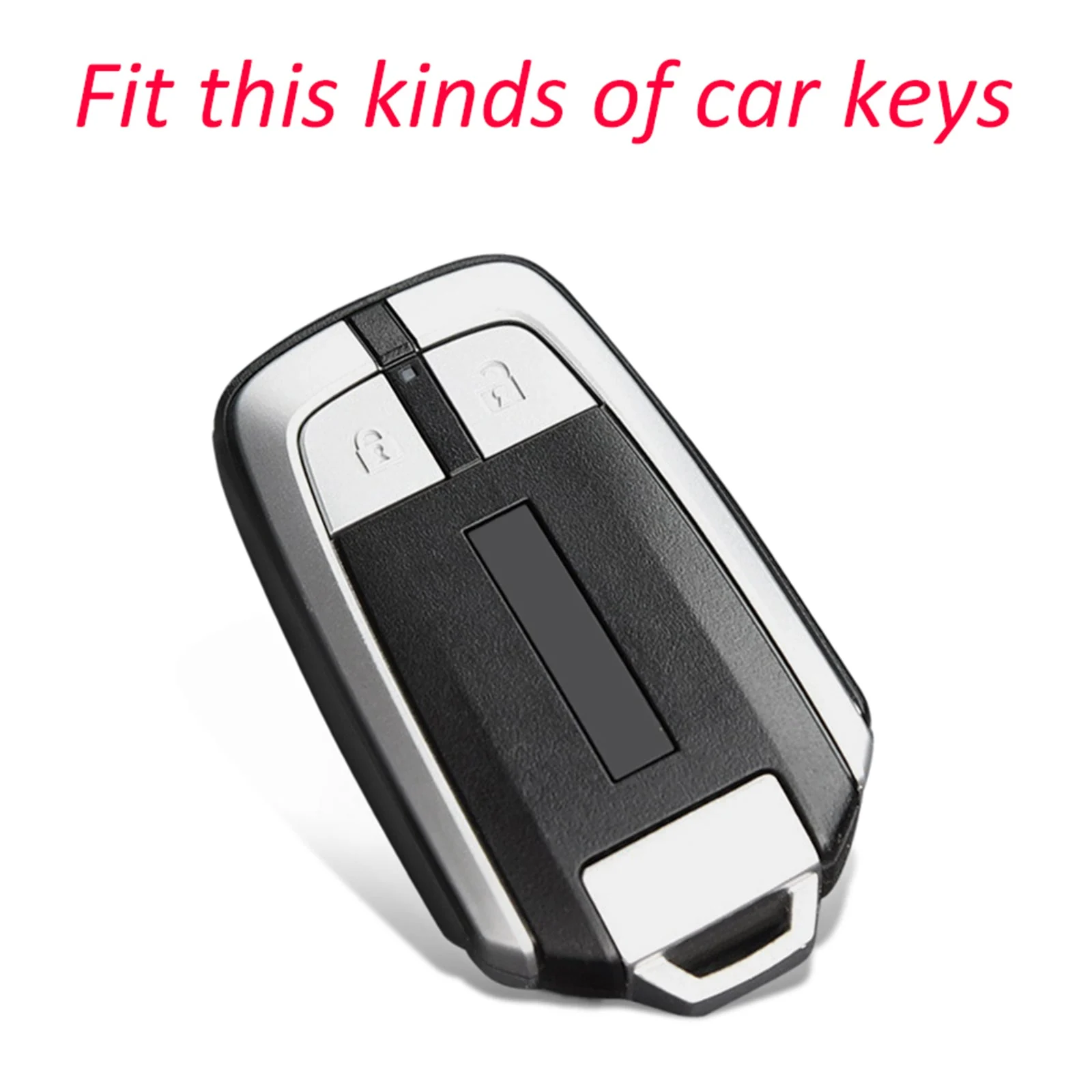 Leather Silicone Car Key Case Cover With Buckle For Isuzu