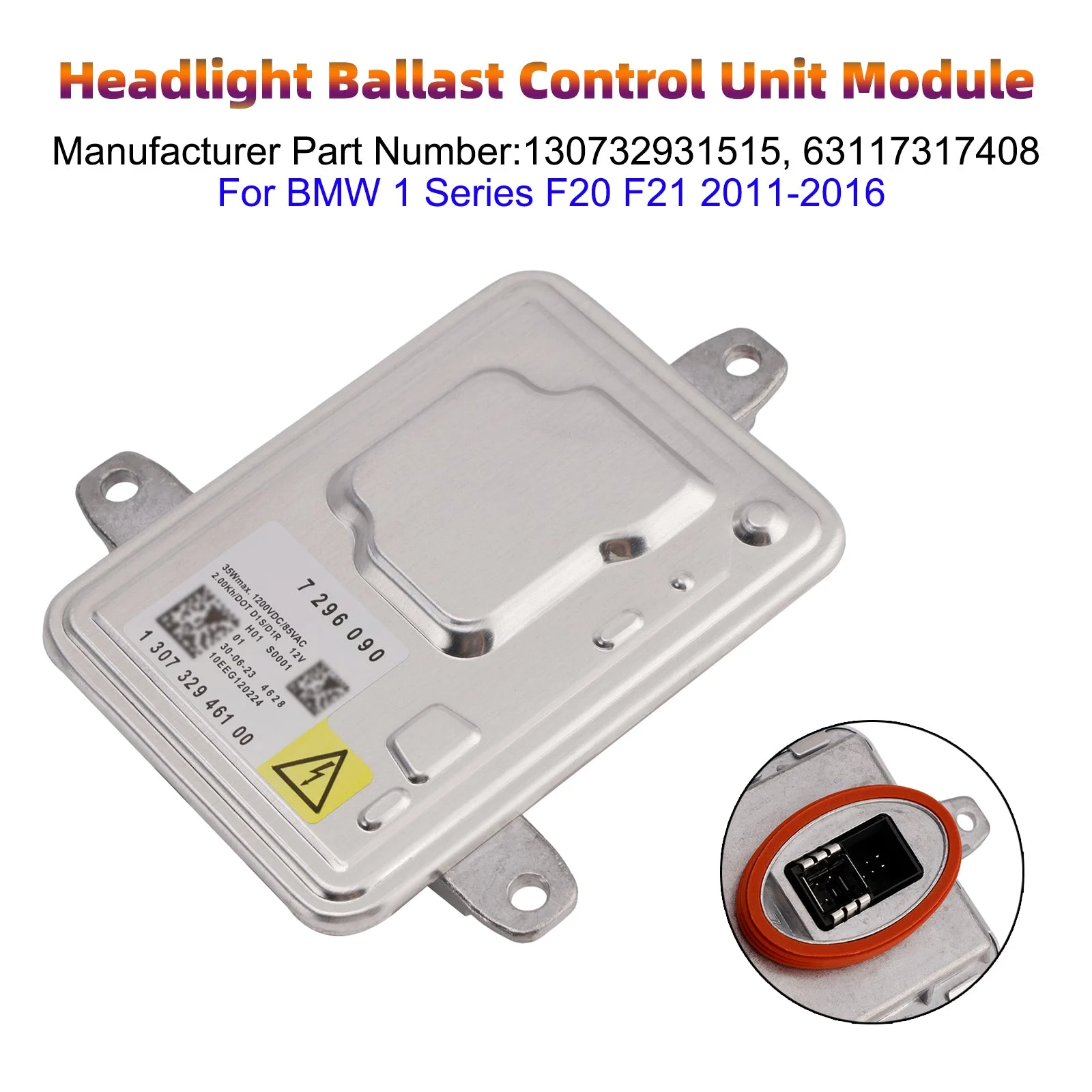 Headlight Ballast Control Unit Module 63117317408 For BMW 1 F20 F21 2011-2016