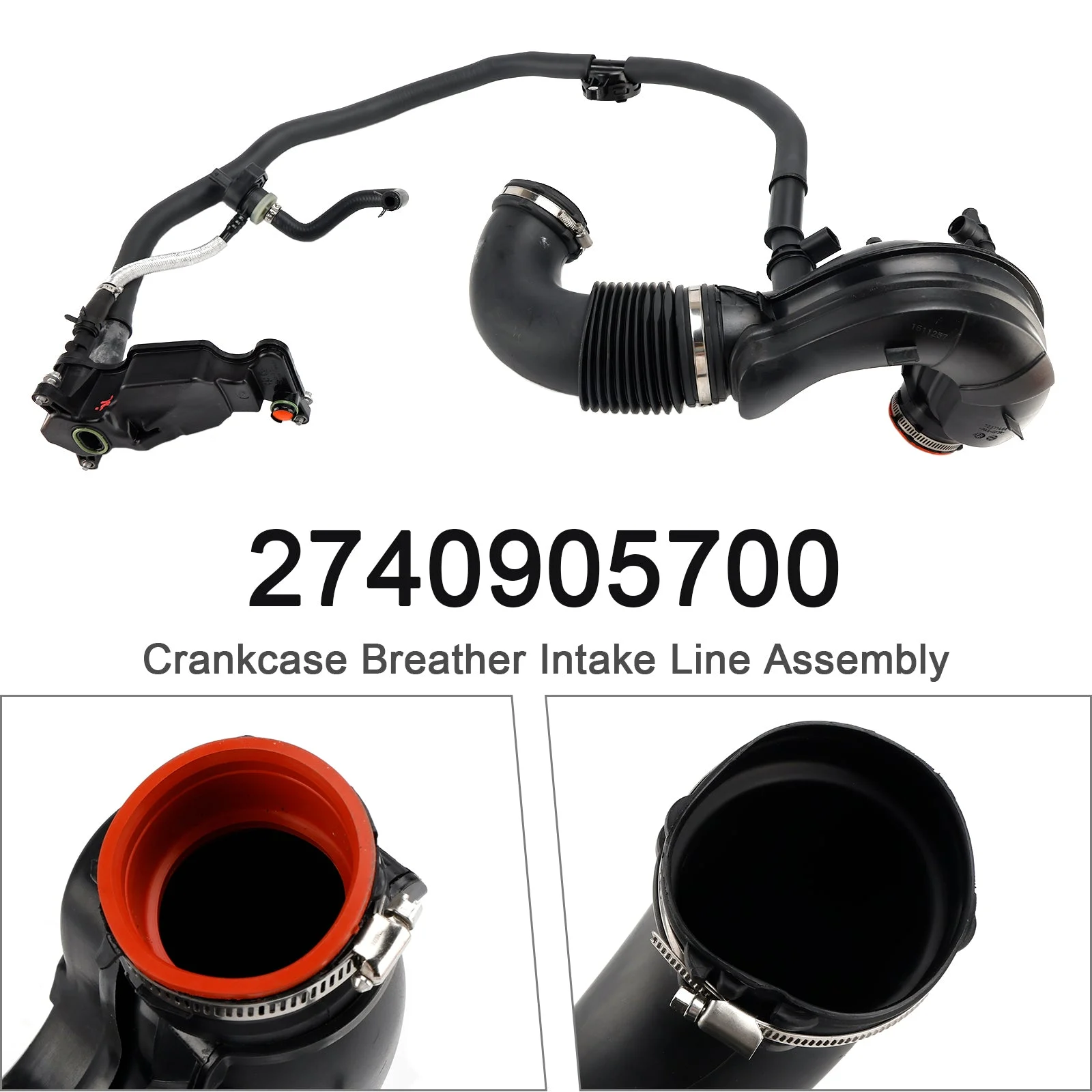 Crankcase Breather Intake Line Assembly 2740905700 for Benz X218 S205 W213 M274