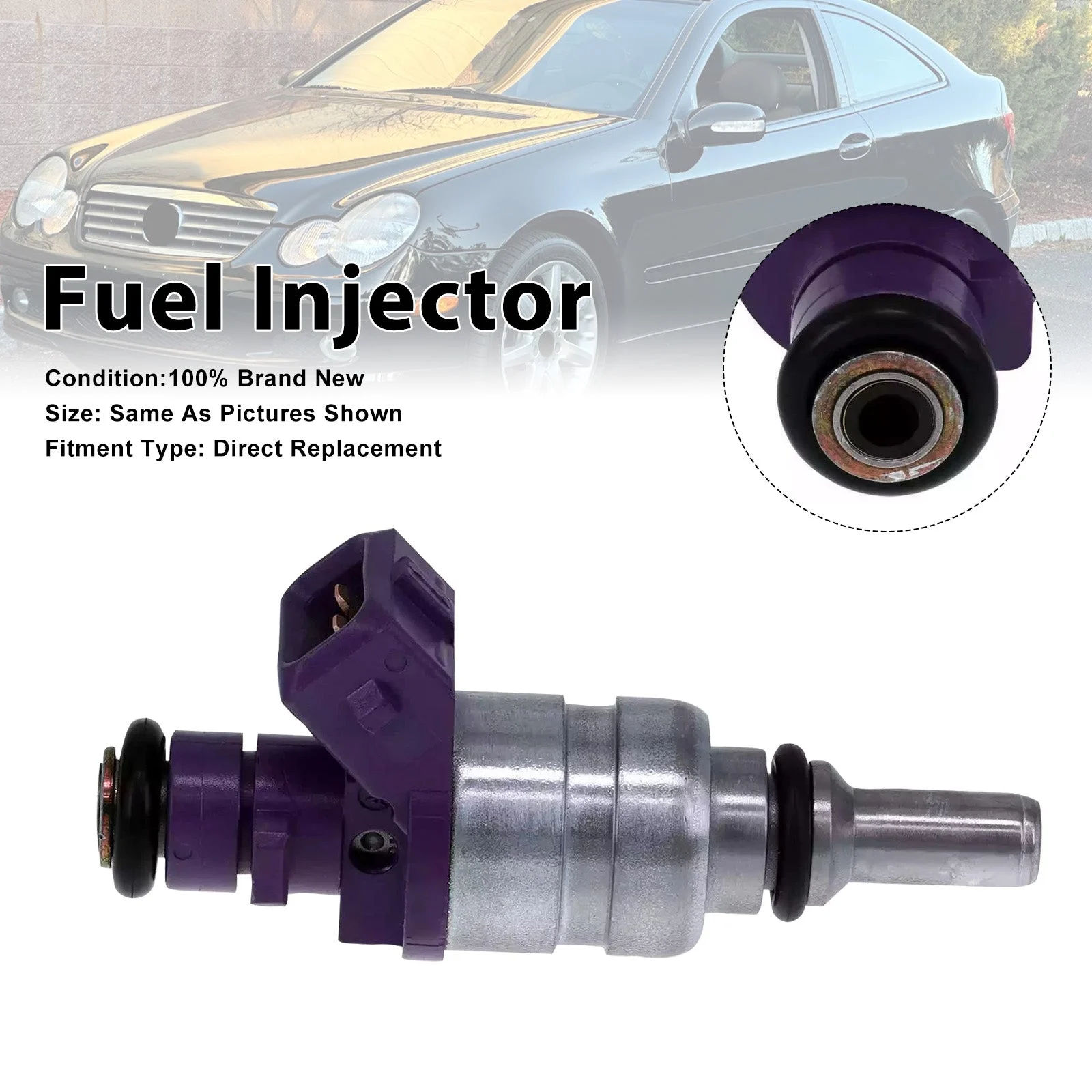 1Pcs Fuel Injector For Mercedes-Benz C230 2002 SLK230 2001-2004 0000787249