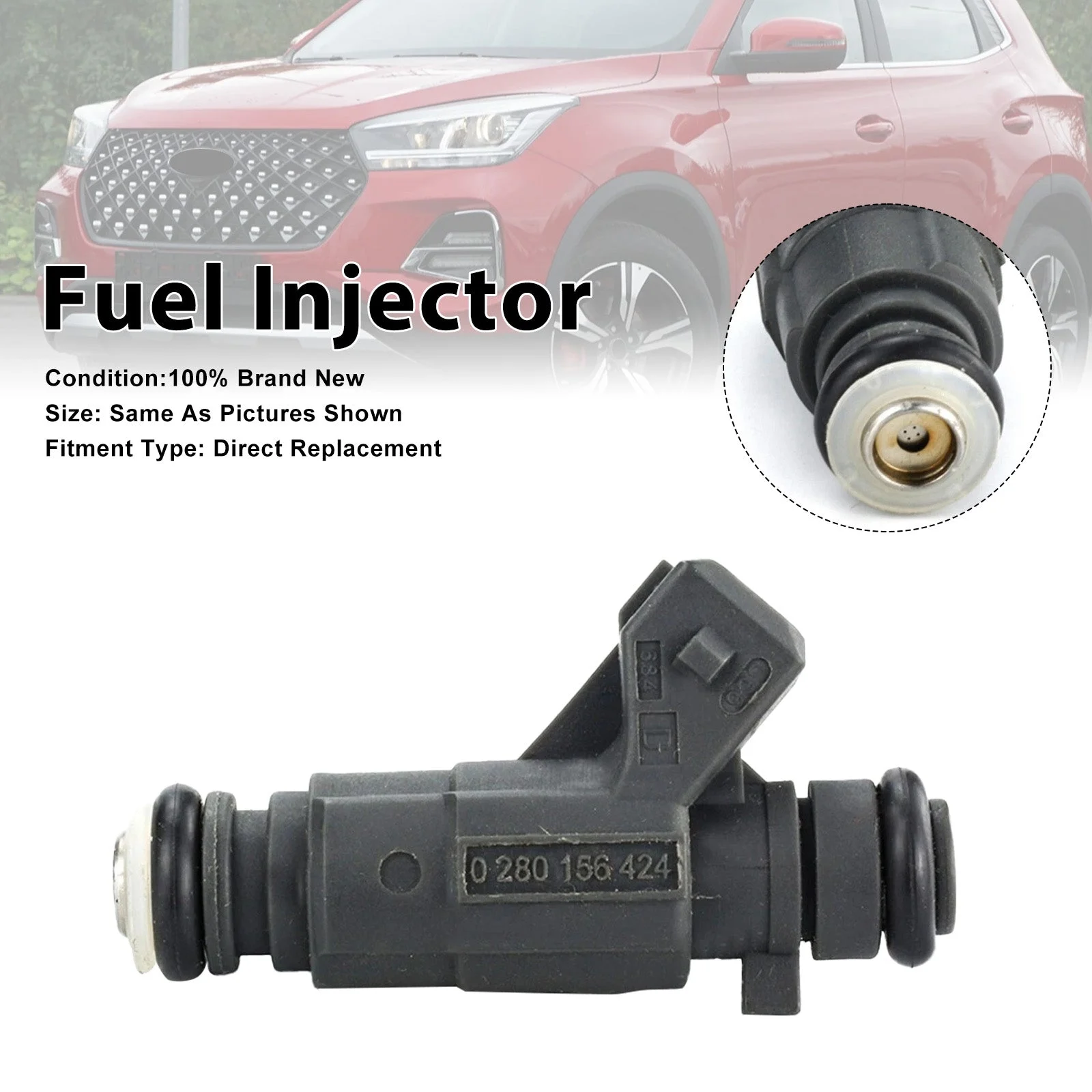 1Pcs Fuel Injector For Chery Tiggo For BYD 2.4L 0280156424 0 280 156 424