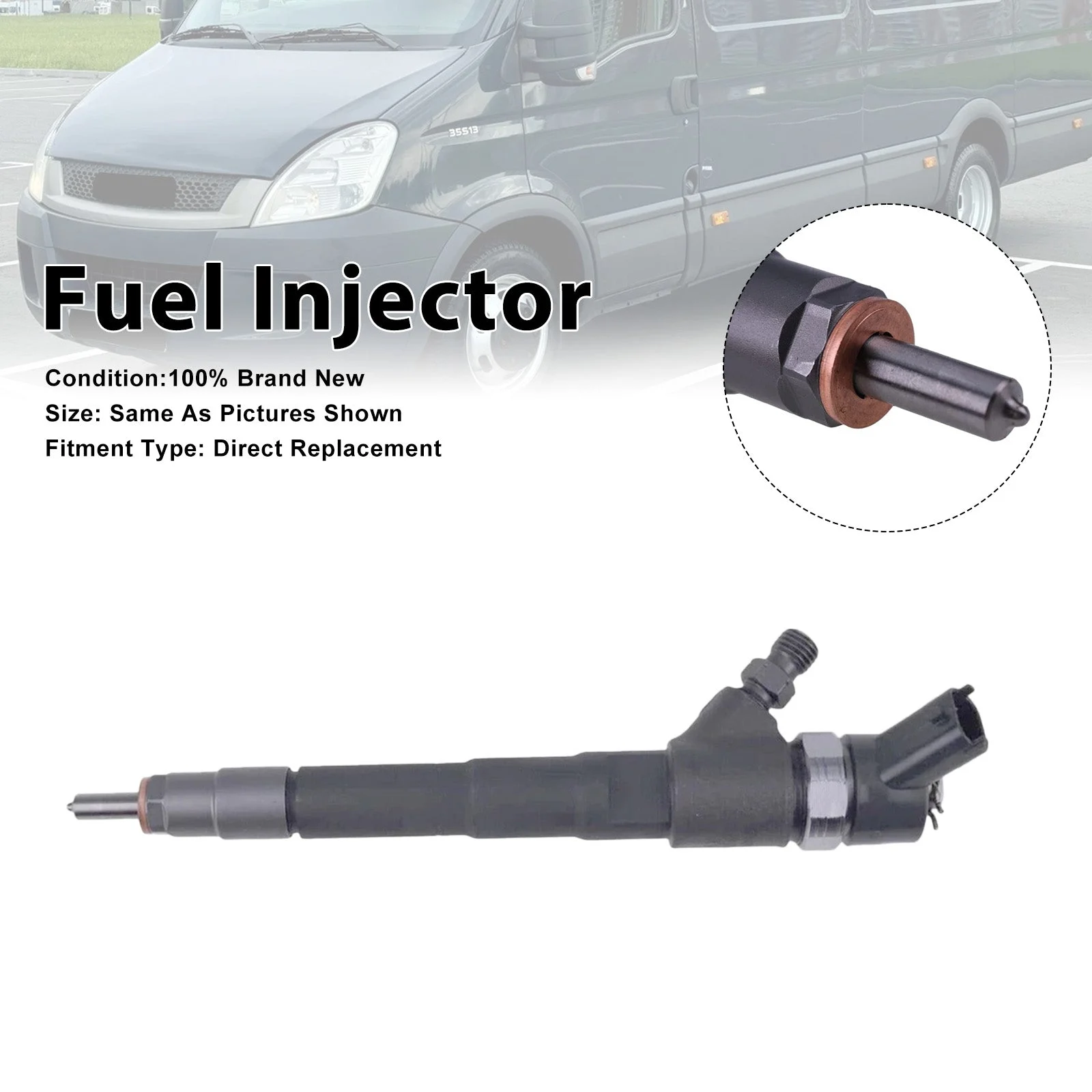 1Pcs Fuel Injector For Iveco Daily IV 06-11 Iveco Massif 08-11 0445110248