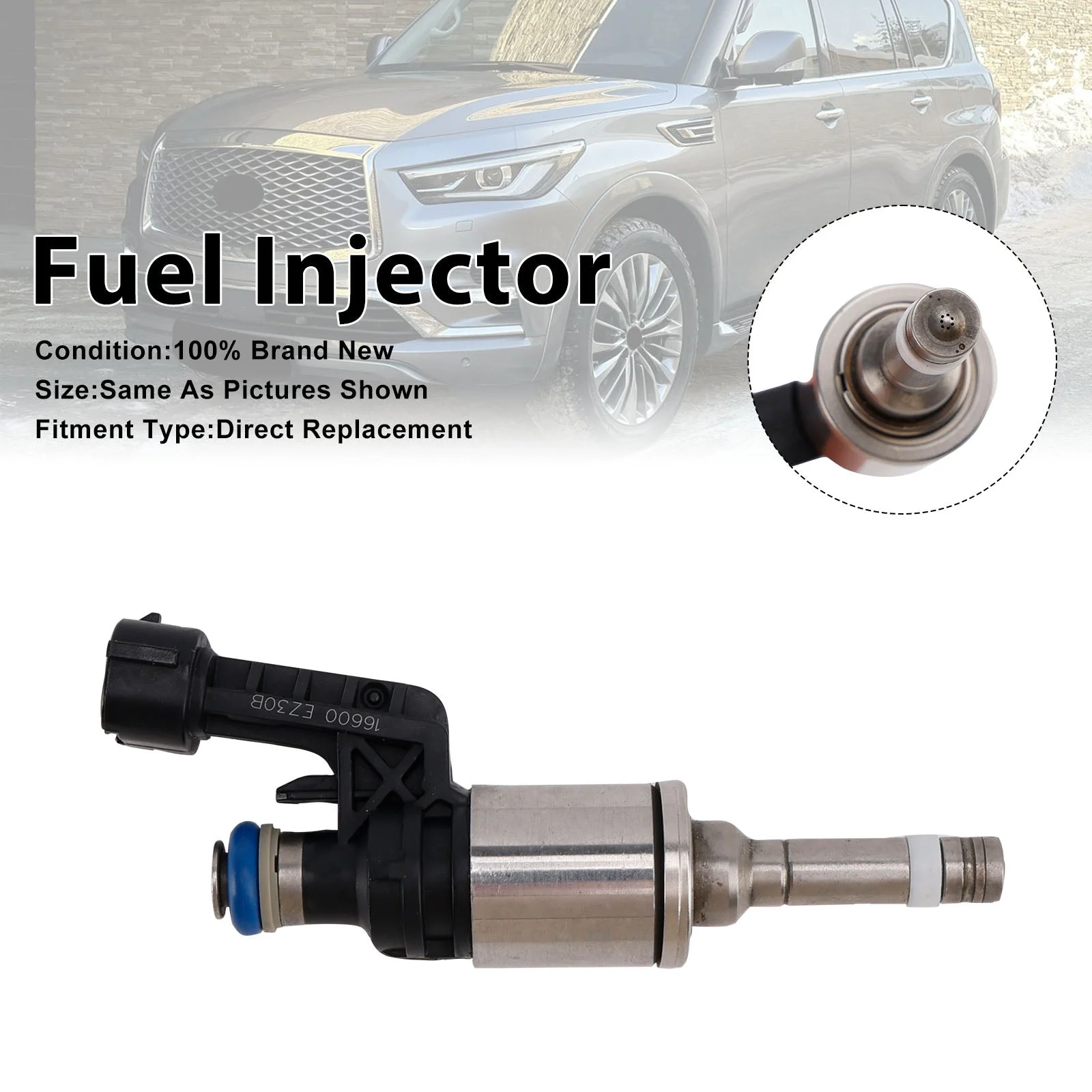1Pcs Fuel Injector For Nissan Titan XD NV2500 NV3500 Armada 16-21 16600-EZ30B