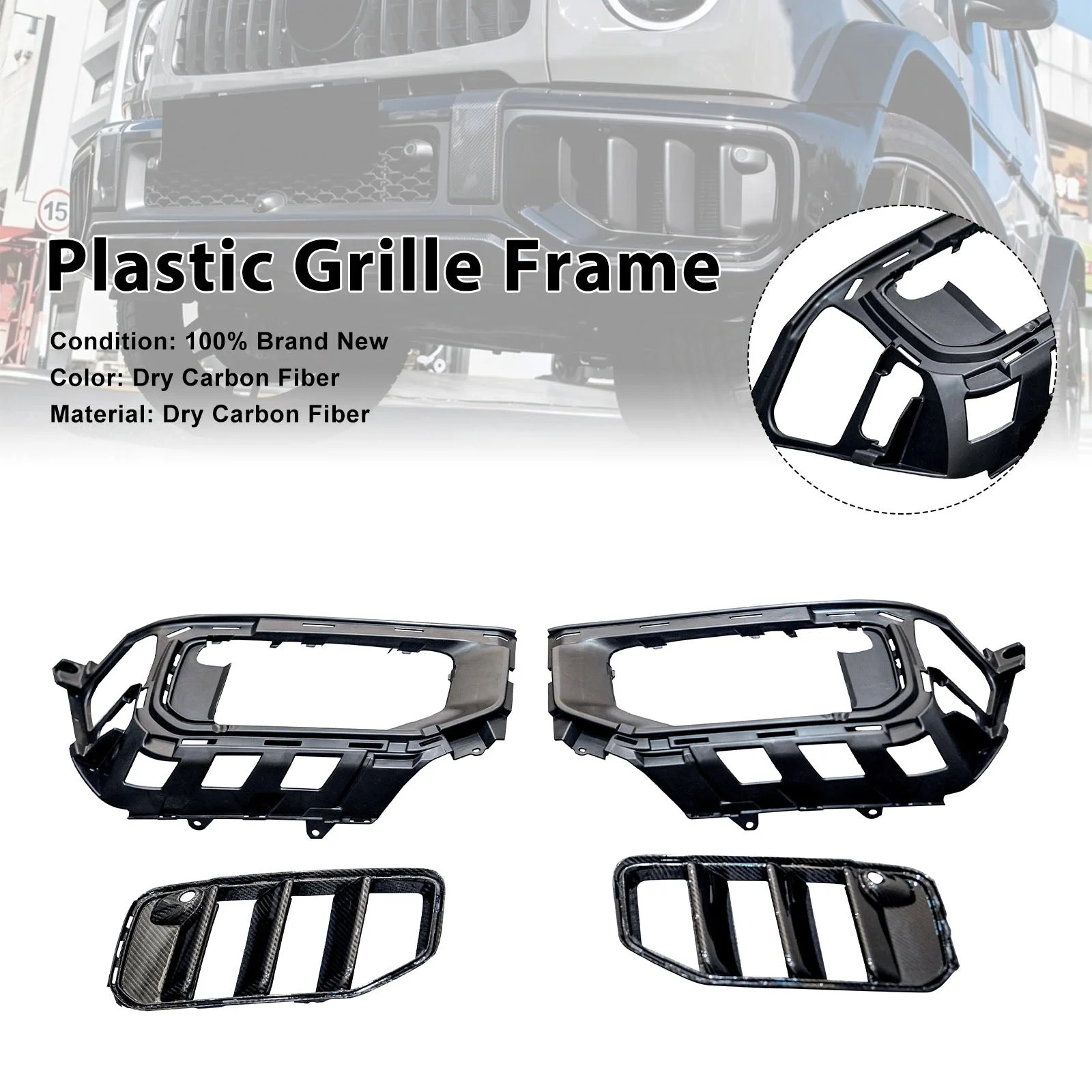 Front Bumper Air Intake Vent Cover Trim Fit Mercedes Benz W465 G63 2025+