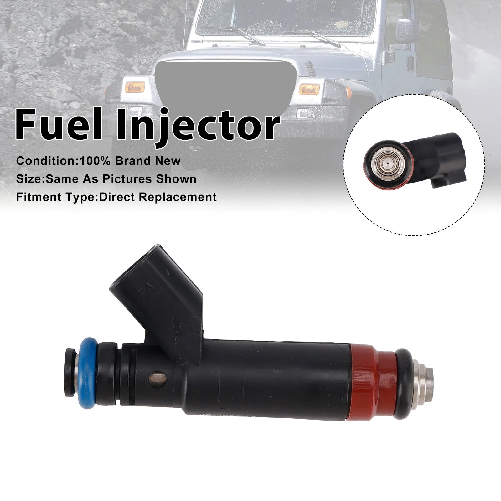 1Pcs Fuel Injector For Jeep TJ 2005-2006 Wrangler 2005-2006 53013690AA