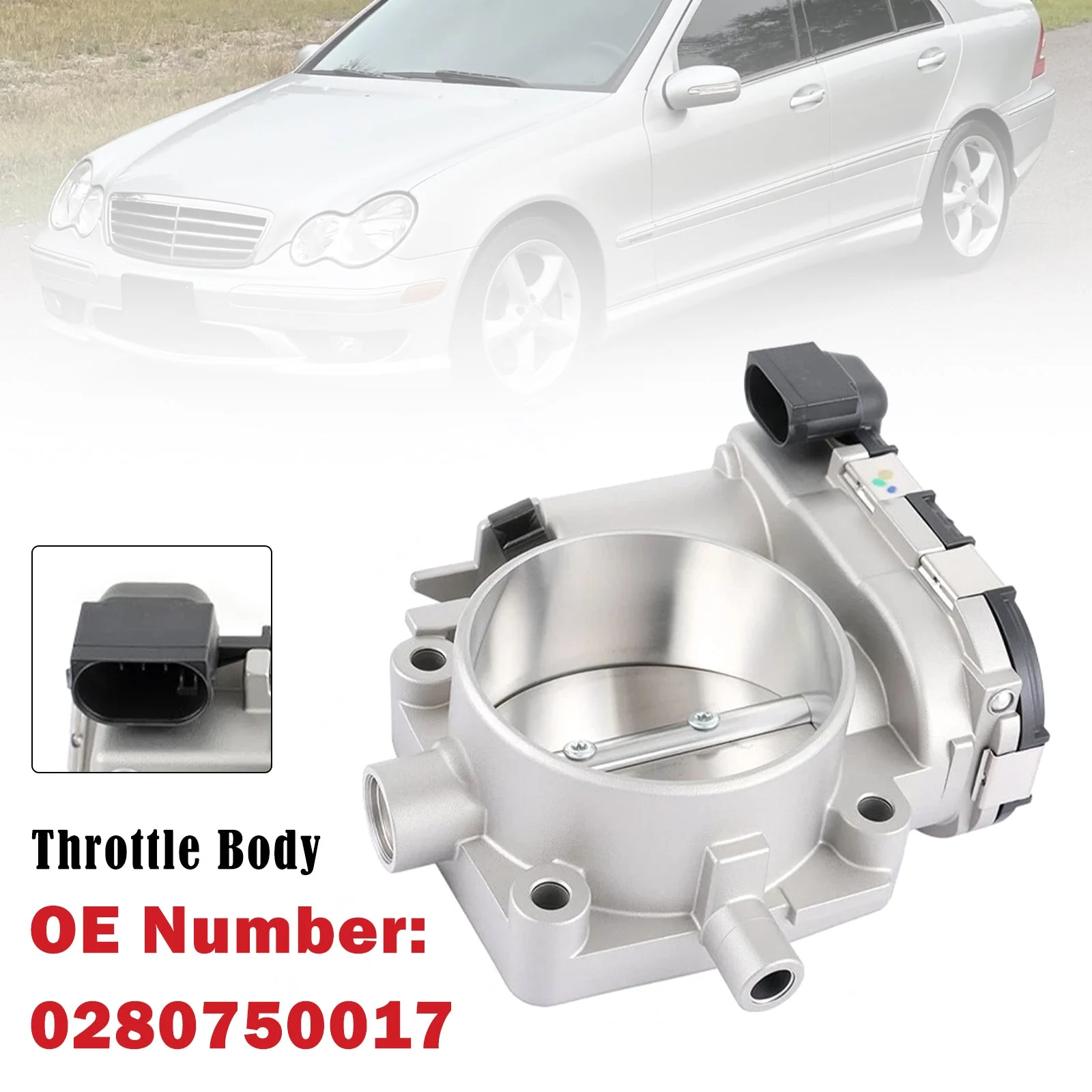 Throttle Body 0280750017 For Mercedes-Benz C280 2006-2007 C300 2008-2012