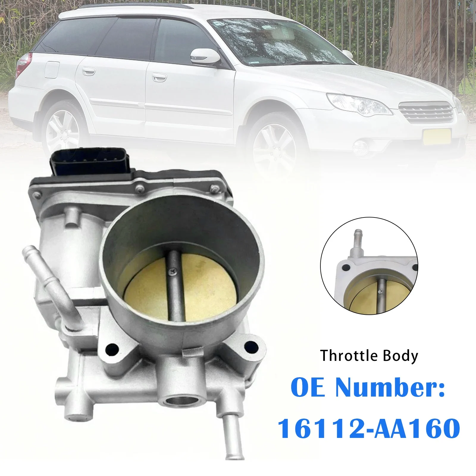 Throttle Body 16112-AA160 For Subaru Outback Tribeca Legacy 2006-2009