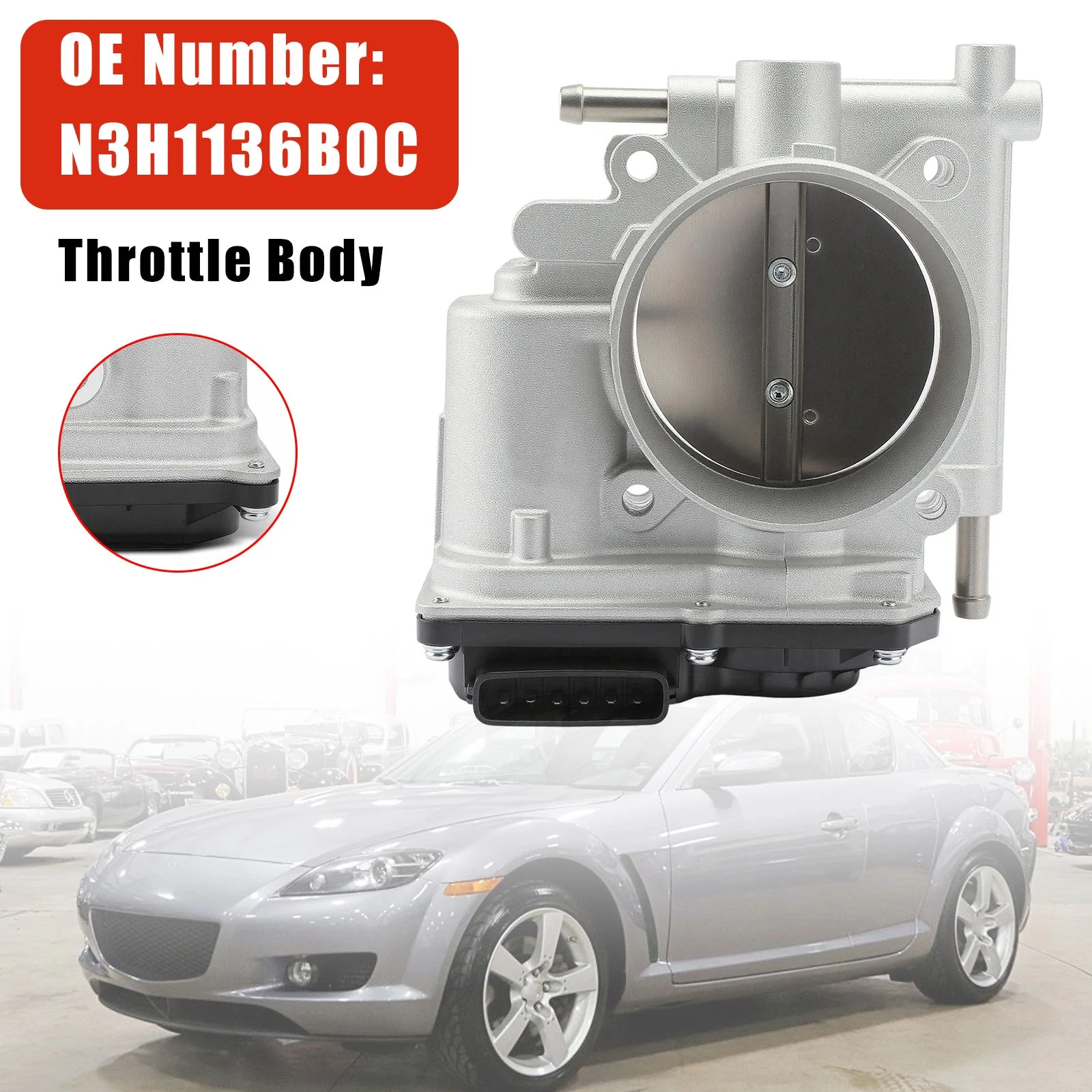 Throttle Body Assembly N3H1136B0C For Mazda RX-8 2004-2011 Coupe