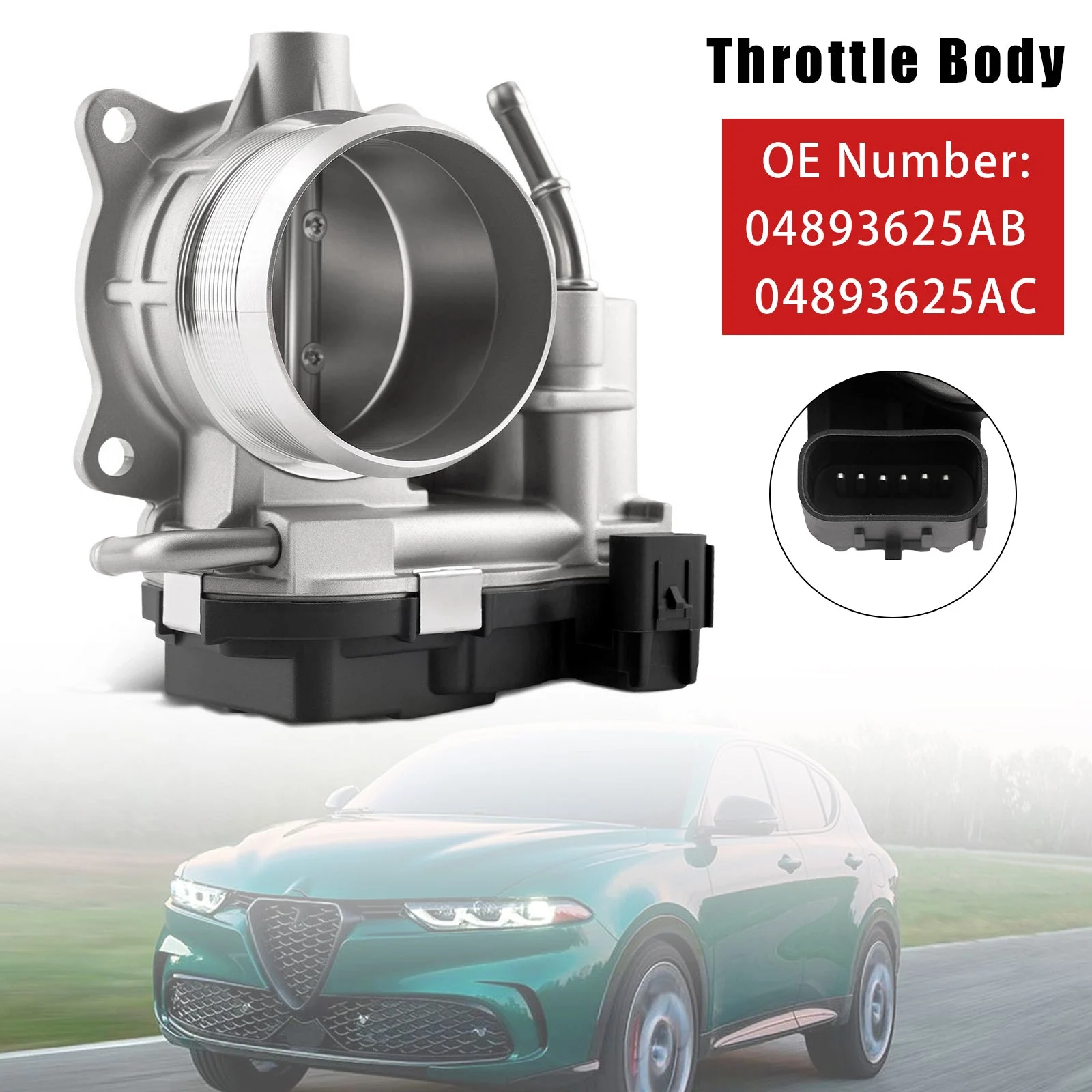 Throttle Body 04893625AB For Jeep Wrangler 18-25 Cherokee 21-23 Alfa Romeo Tonale