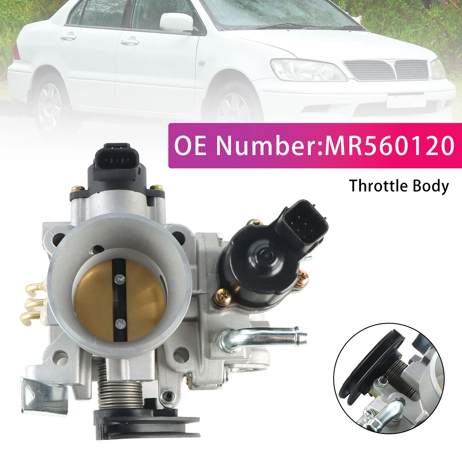 Throttle Body MR560120 For Mitsubishi Lancer 2002-2007 SOHC 2.0L