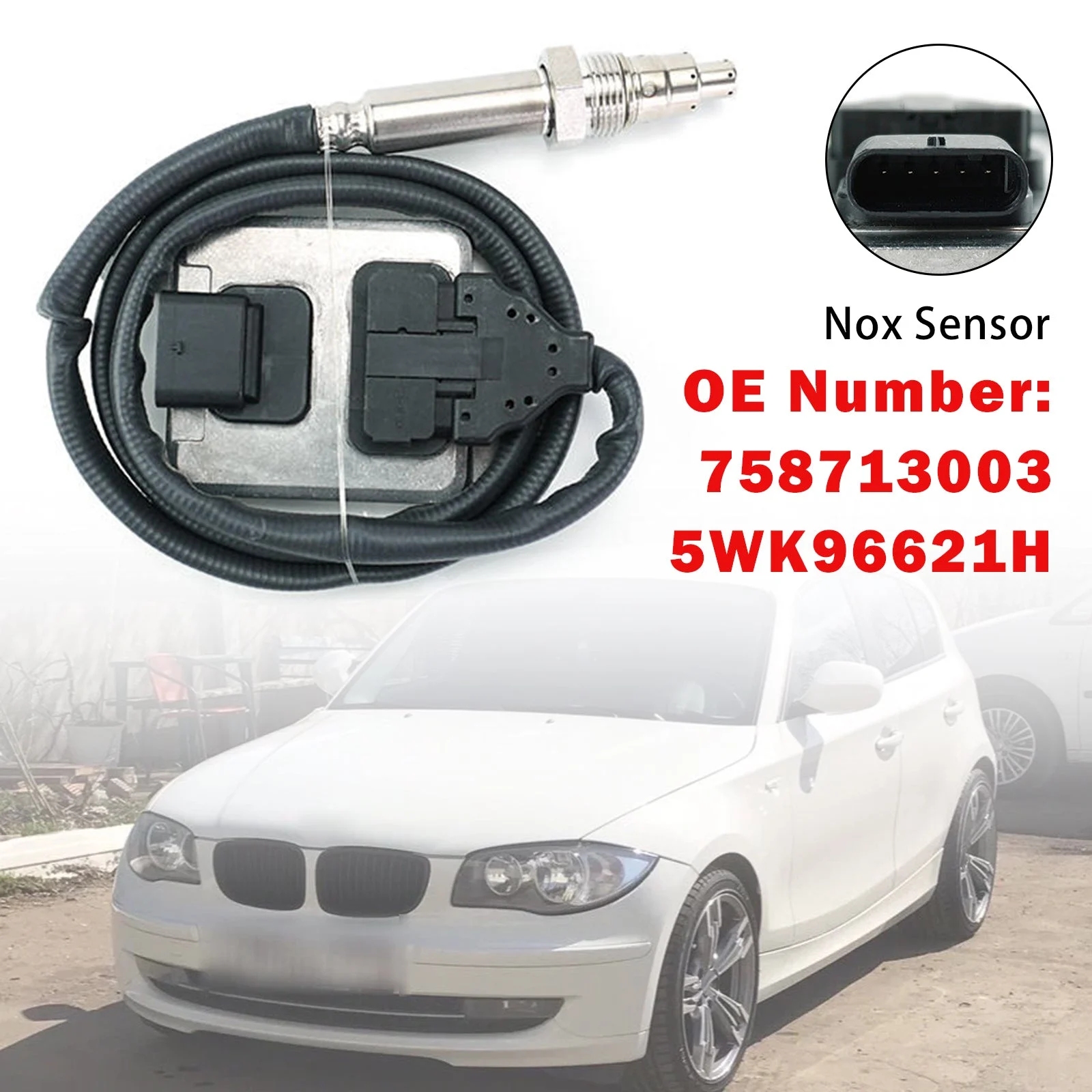 NOx Sensor 758713003 5WK96621H For BMW E81 E82 E87 E88 E90 E91 E92 E93 LCI N43