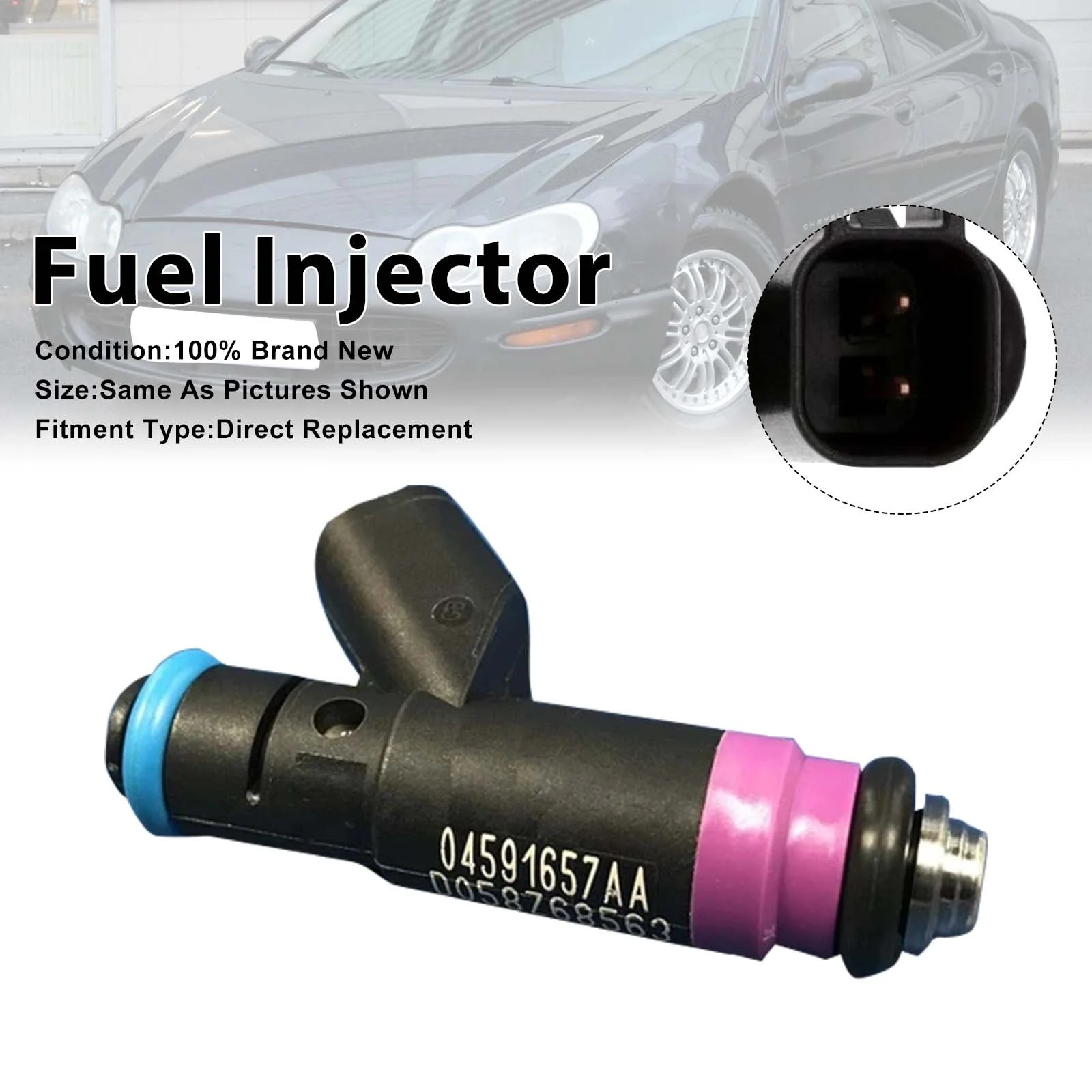 1Pcs Fuel Injector For Chrysler Concorde Intrepid 2.7L V6 2000 04591657AA