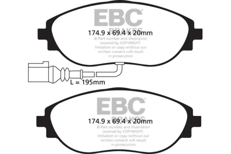 EBC - Front Greenstuff Pad PN DP22127