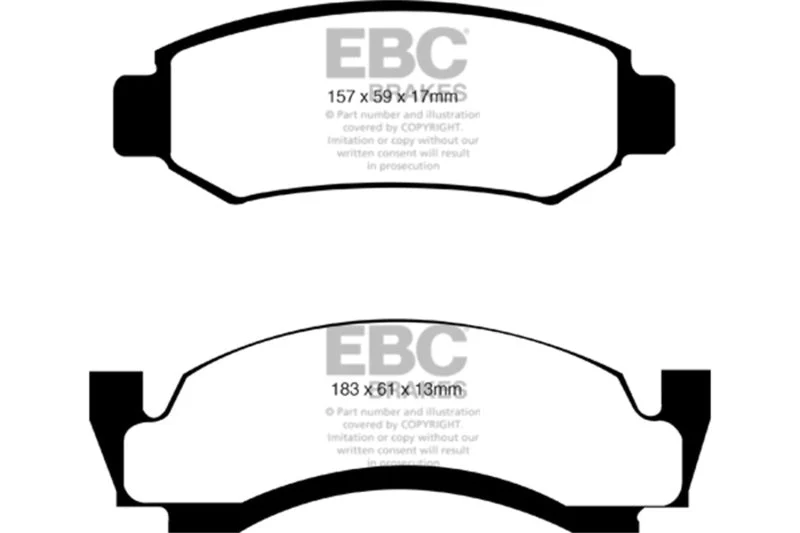 EBC - Front Greenstuff Pad PN DP61261