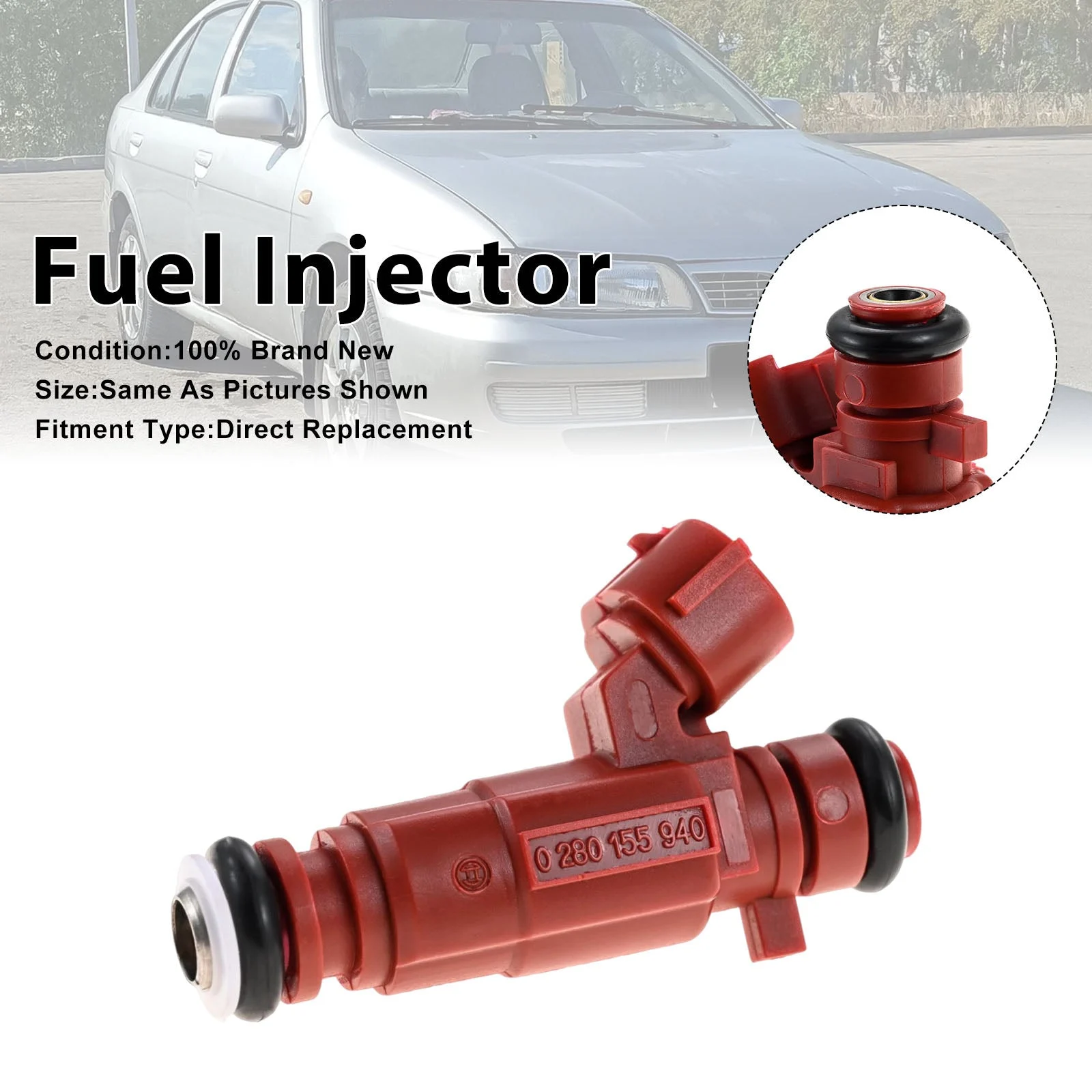 1Pcs Fuel Injector For Nissan Almera Primera 96-08 0280155940 16600-9F600