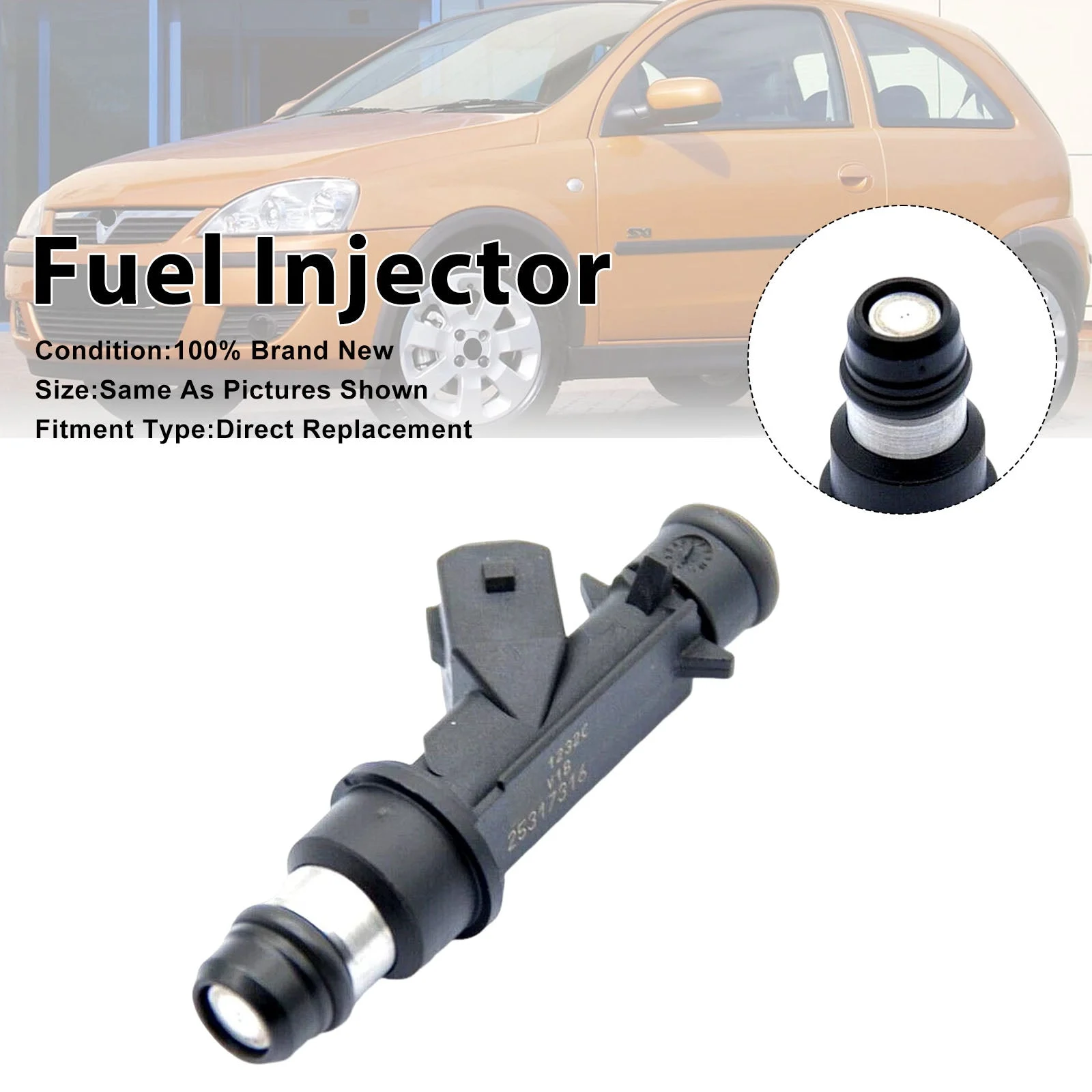 1Pcs Fuel Injector For Vauxhall Corsa C 01-06 Meriva A 2003-2009 25317316