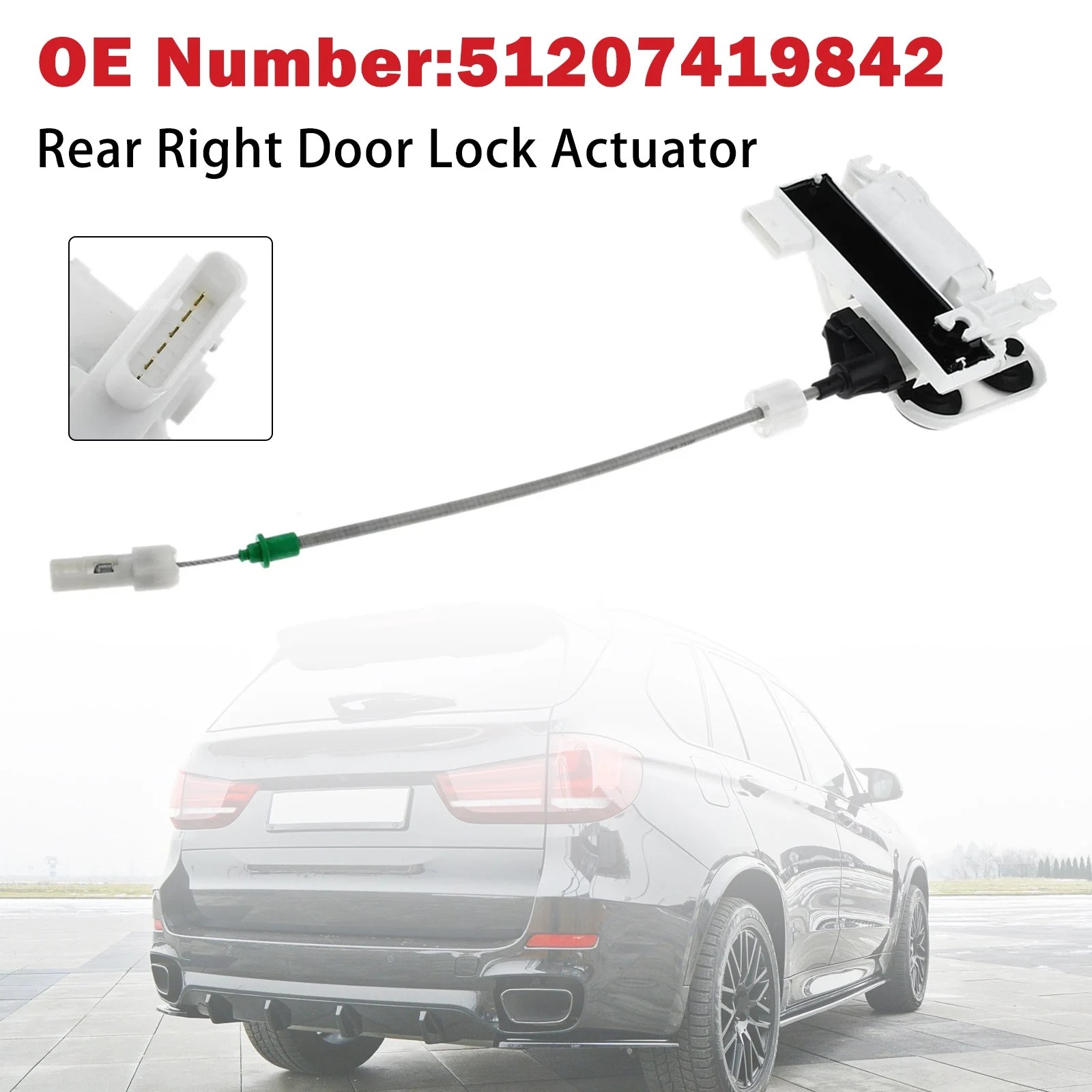 Rear Right Door Lock Actuator 51207419842 For F15 F16 X5 2014-2017 X6 2018