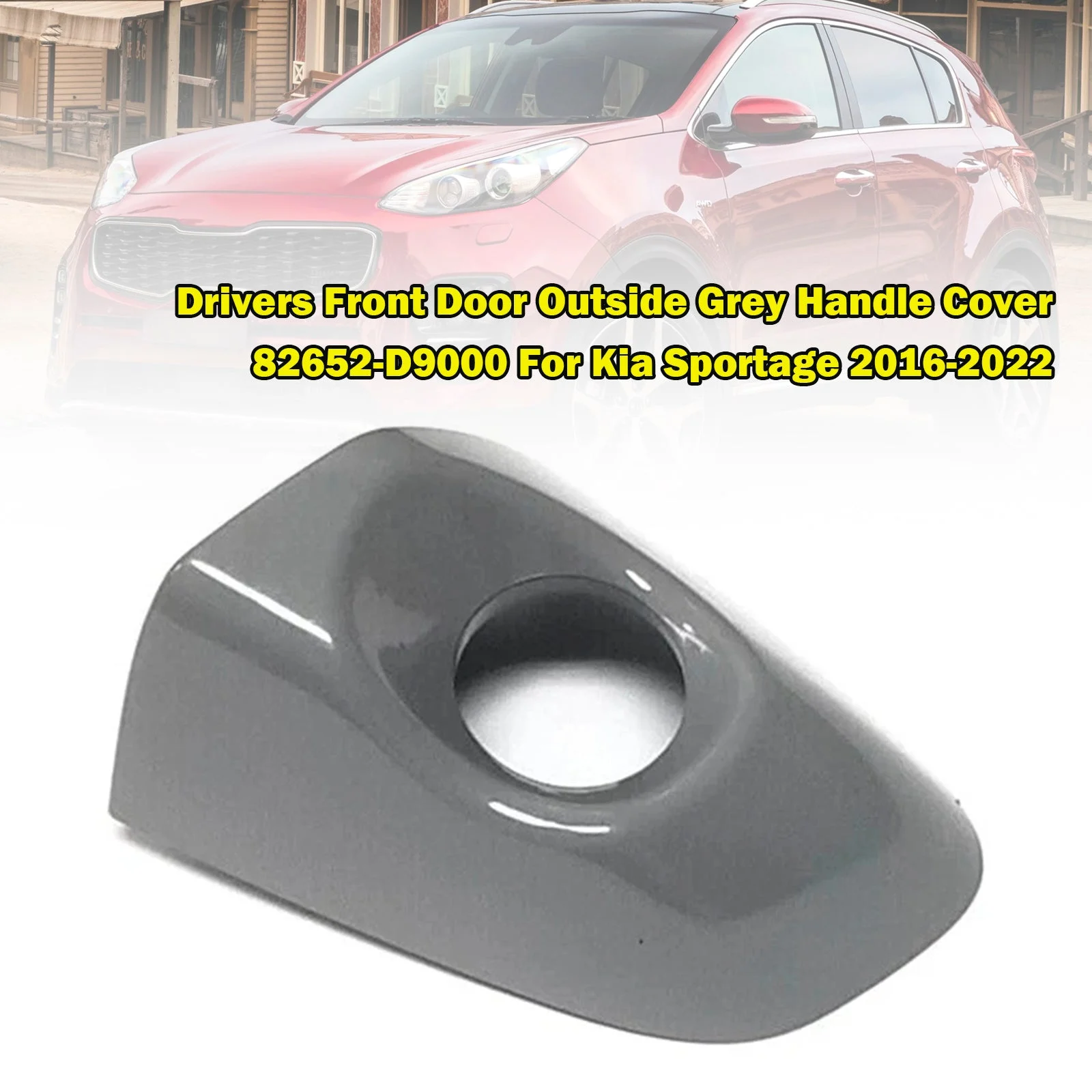 Drivers Front Door Outside Grey Handle Cover 82652-D9000 For Kia Sportage 16-22