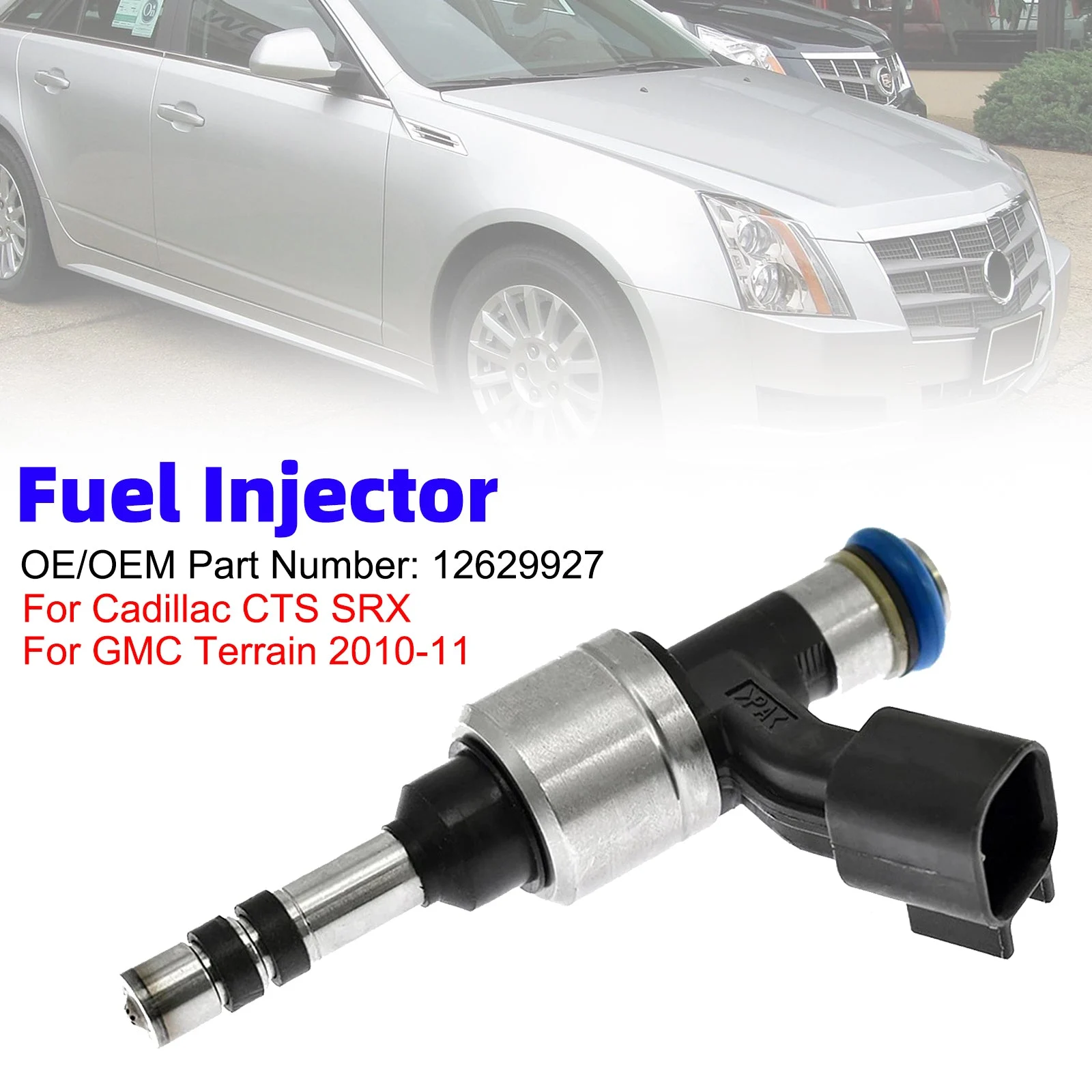 1Pcs Fuel Injector For Cadillac CTS SRX For GMC Terrain 2010-11 12629927