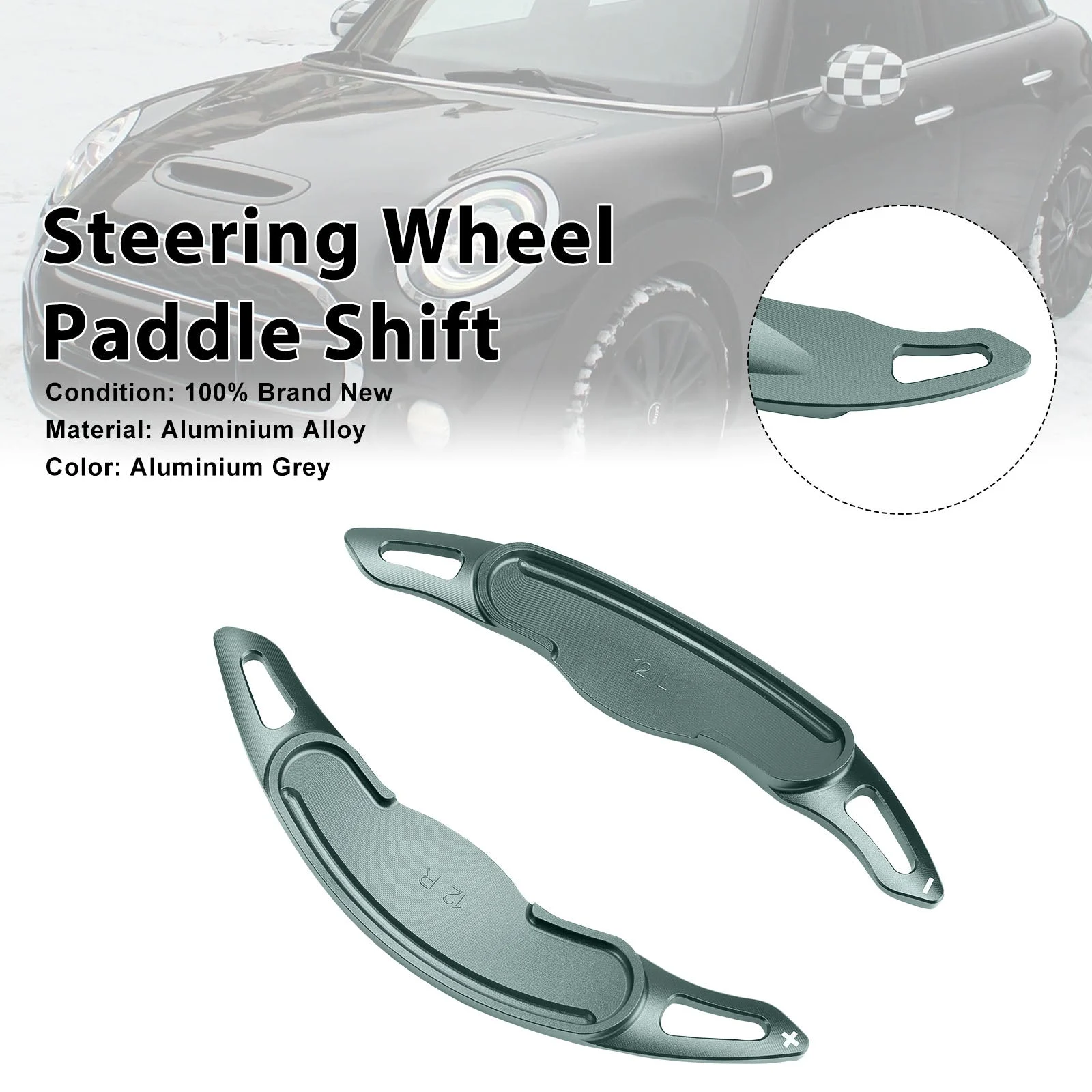Steering Wheel Paddle Shifter For Mini F54 F55 F56 F57 Aluminium Grey