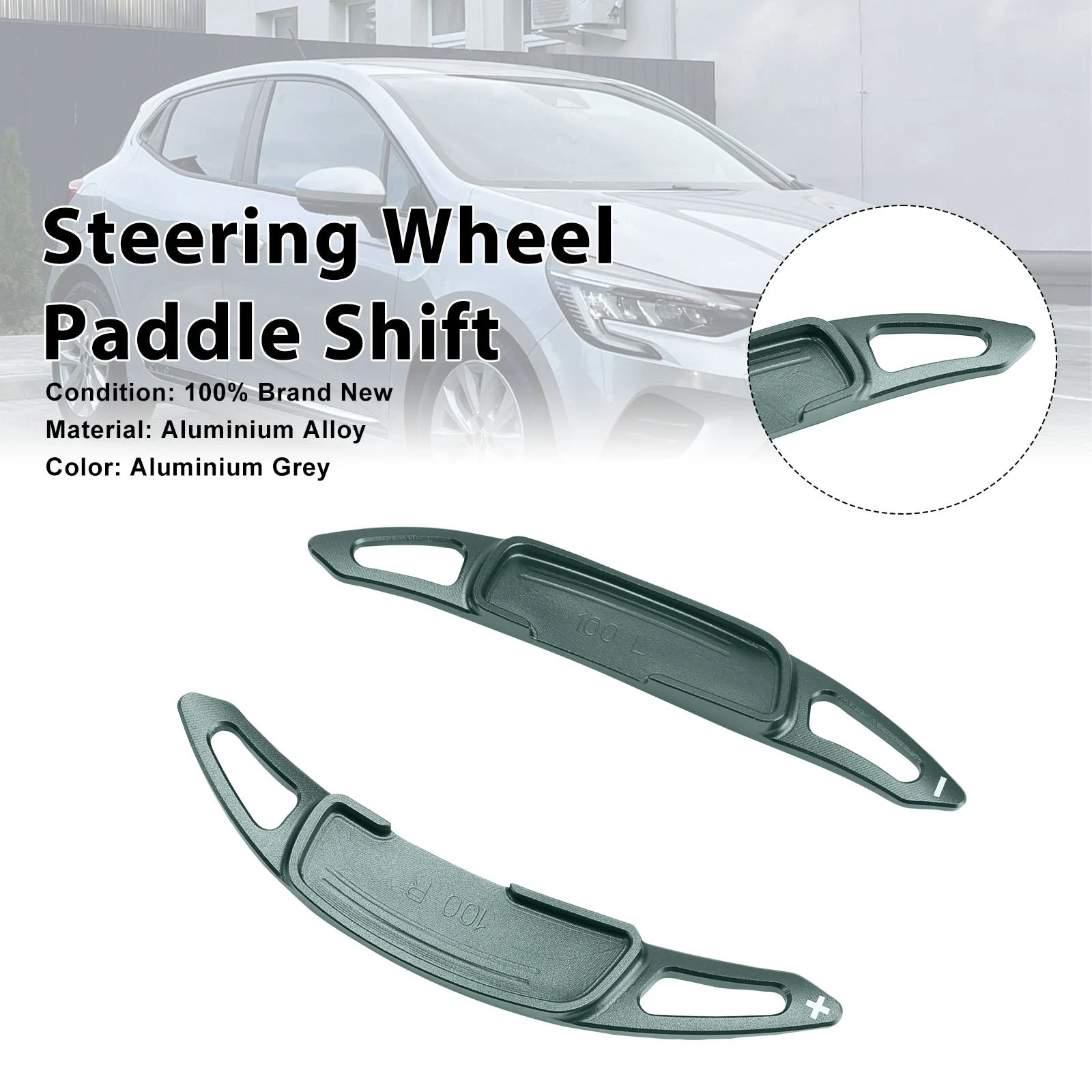 Steering Wheel Paddle Shifter For Renault Arkana 2021-24 Aluminium Grey