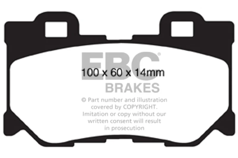 EBC - Rear Yellowstuff Pad PN DP41824R