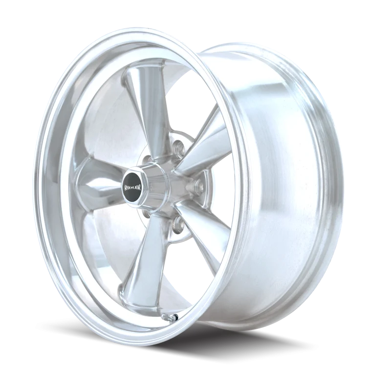 Ridler 675 15x7 / 5x120.65 BP / 0mm Offset / 83.82mm Hub Polished Wheel