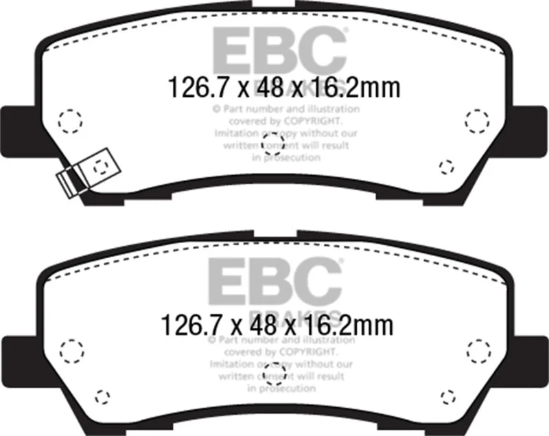 EBC - Rear Yellowstuff Pad PN DP43043R