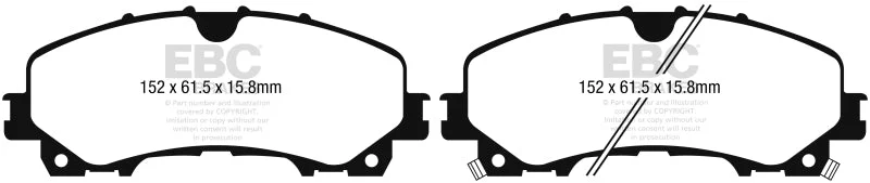 EBC - Front Yellowstuff Pad PN DP43036R