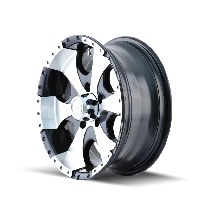 ION Type 136 14x6 / 5x114.3 BP / 0mm Offset / 83.82mm Hub Black/Machined Wheel
