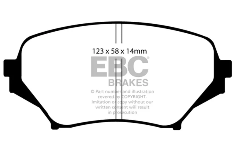 EBC - Front Yellowstuff Pad PN DP41774R
