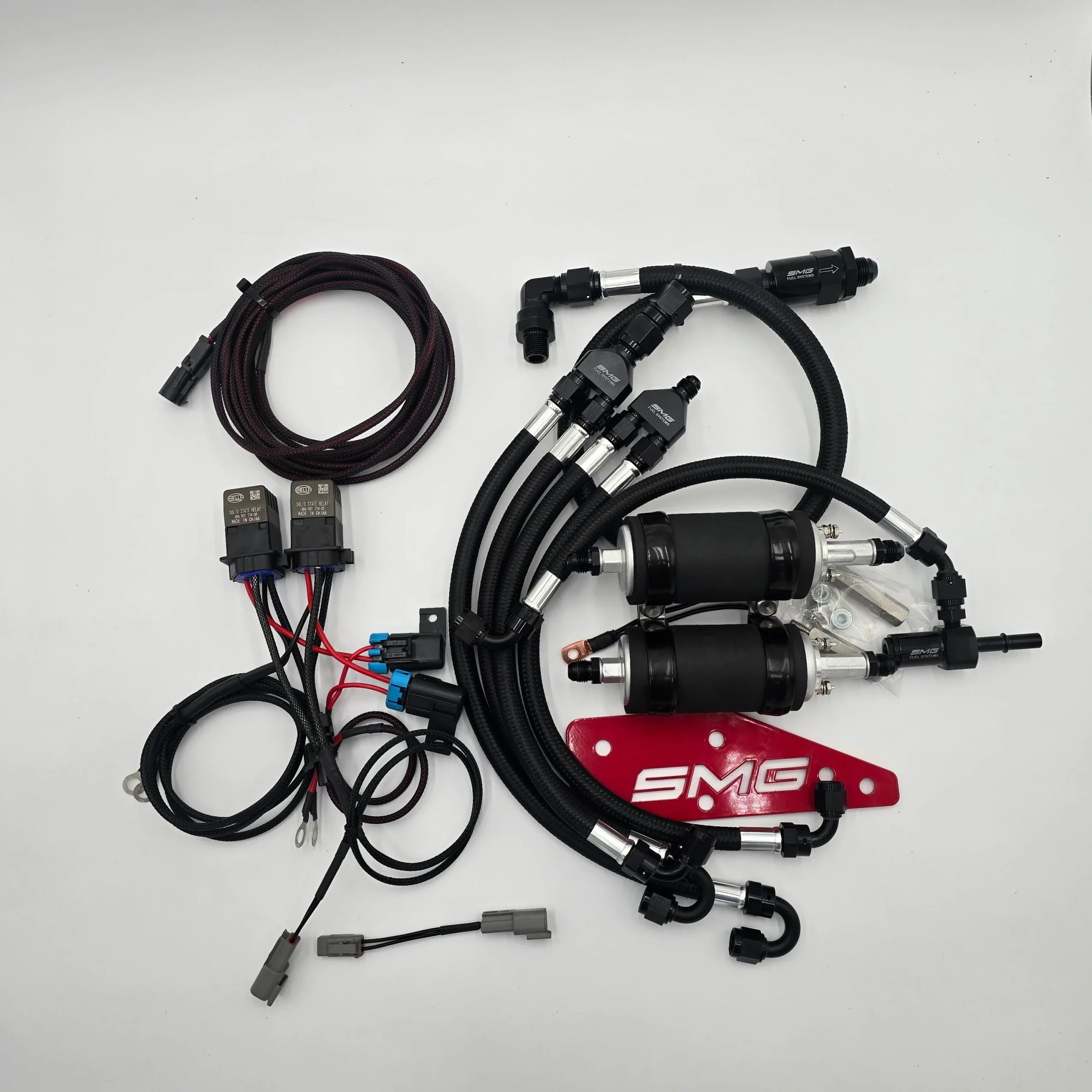 SMG Corvette C7 LTx Port Injection Inline Twin Pump - Solid State PWM Control - Direct Motive Reflex Integration