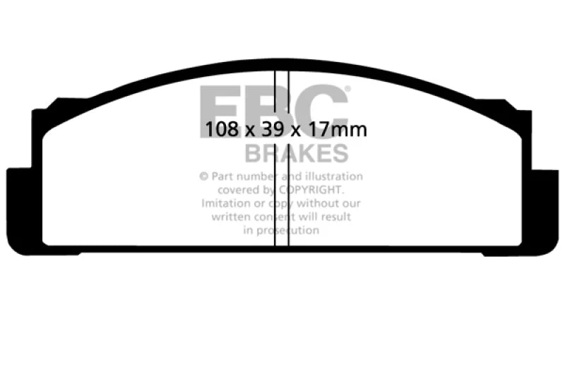 EBC - Front Greenstuff Pad PN DP2116