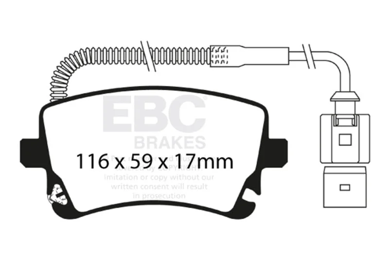 EBC - Rear Yellowstuff Pad PN DP41470R
