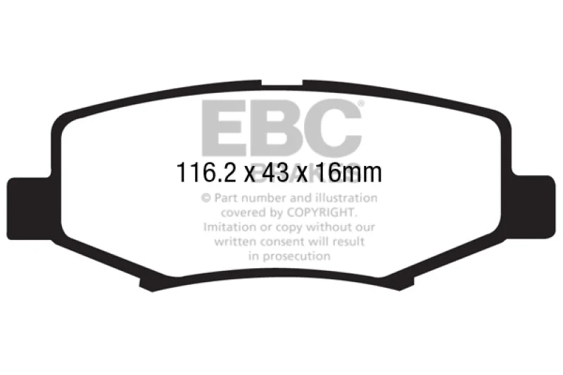 EBC Extra Duty - Rear Pad PN ED91799