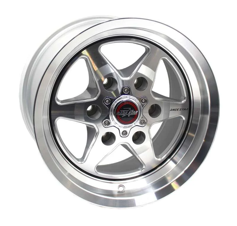Race Star 93 Truck Star 15x10 / 6x5.50 BC / 6.63 BS / 28 Offset / 78.10 Bore / Silver/Machined Wheel