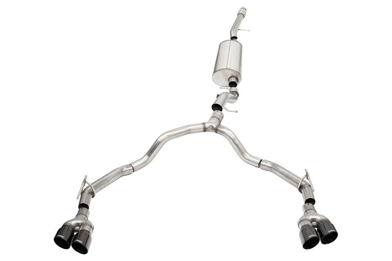 Corsa 2021-2025 Suburban / Yukon XL 6.2L 4WD Dual Rear 3in to 2.75in Sport Cat-Back DW 4in BLK Tips